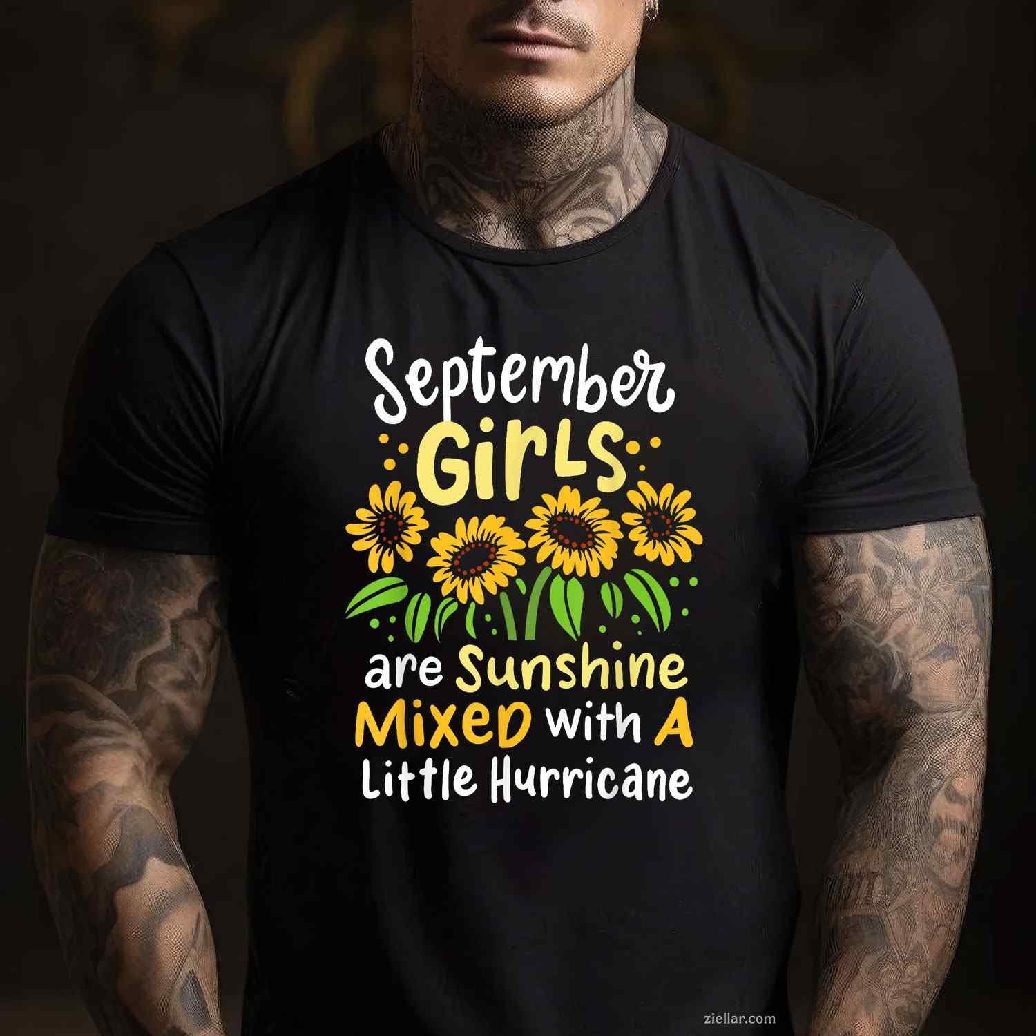 September Birthday for T-Shirt Tee for Men Women Adults Unisex
