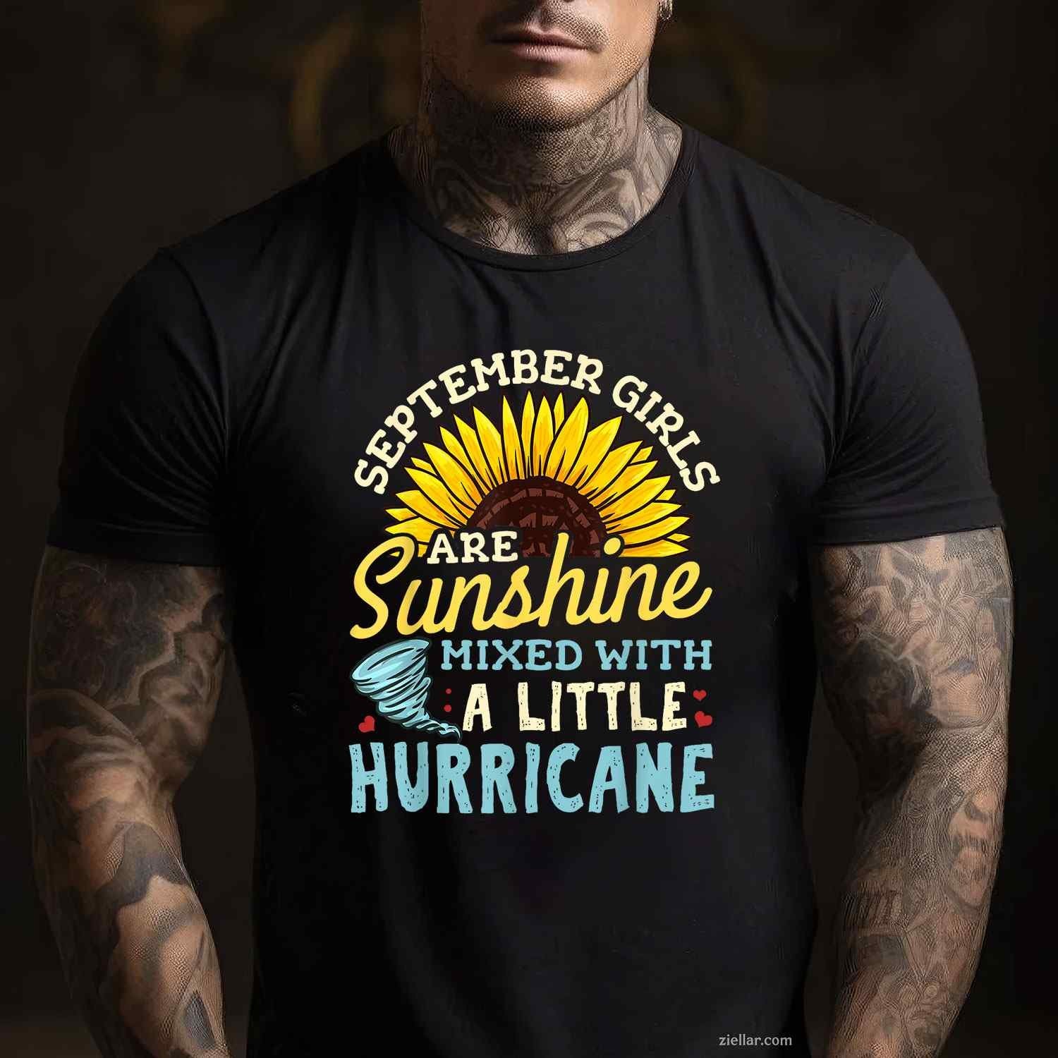 September Girl Birthday T-Shirt Tee for Men Women Adults Unisex