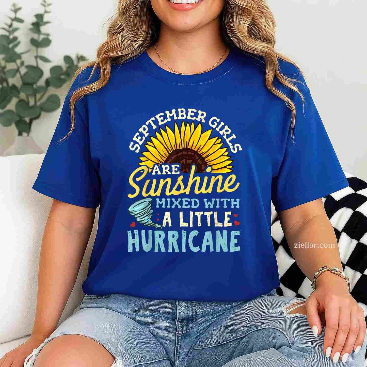 September Girl Birthday T-Shirt Tee for Men Women Adults Unisex