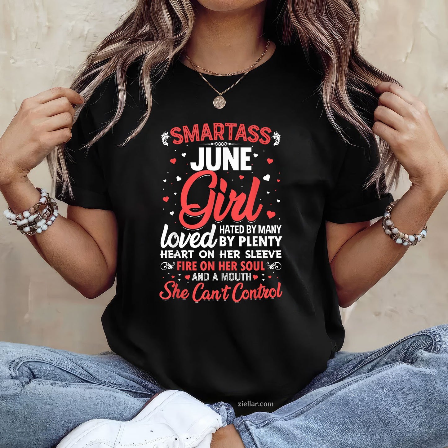 Smartass June Girl For Women Tee And TShirt