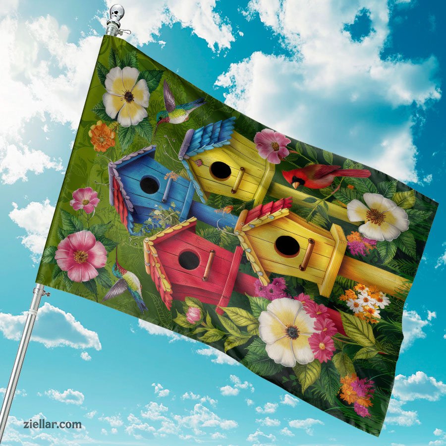 Spring Summer Garden Flag Double Sided Farmhouse Yard Outdoor Decor 12x18