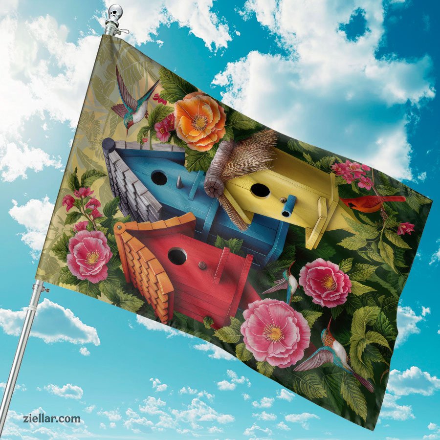 Spring Summer Yard Flag 12x18 Inch Double Sided Farmhouse Outdoor Decoration