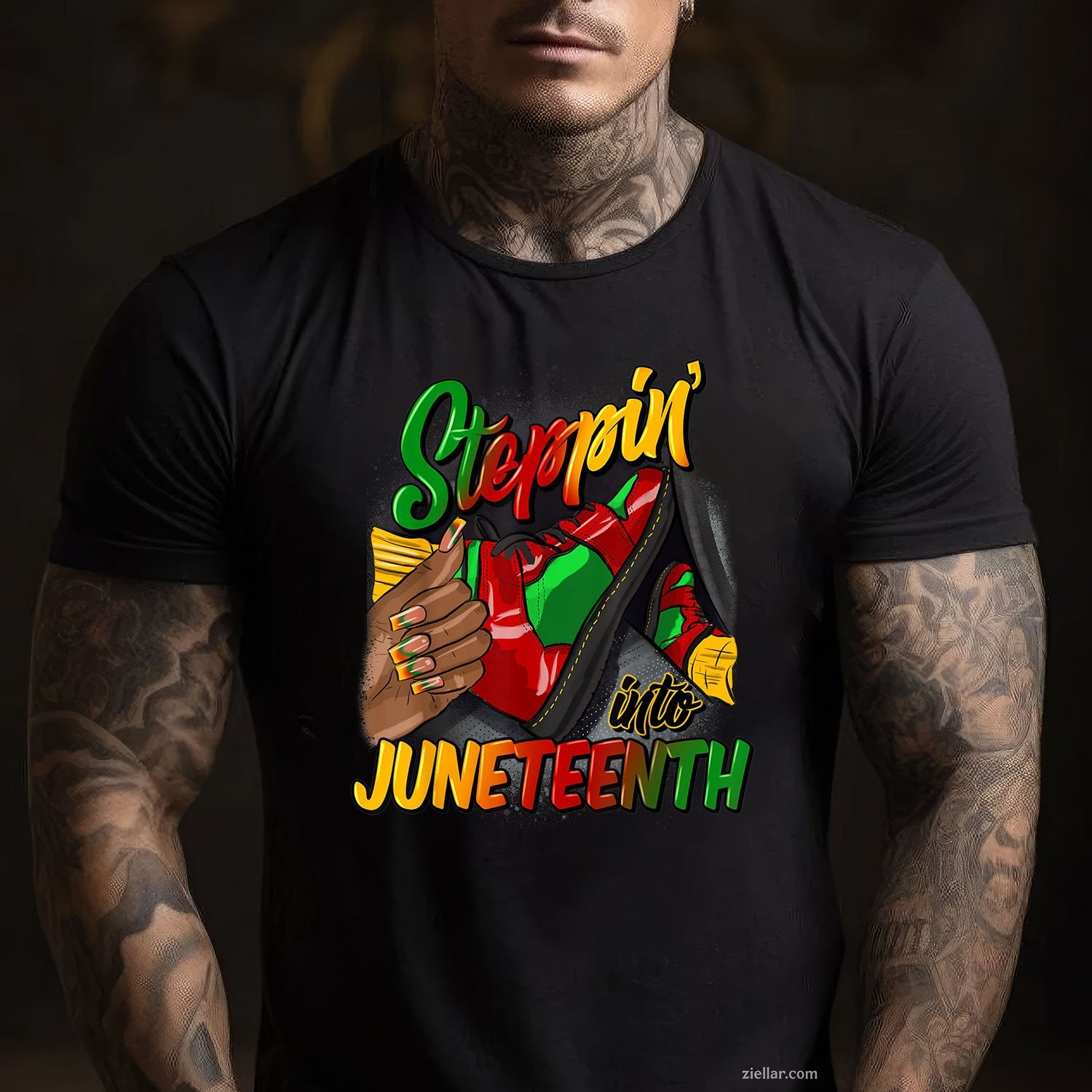 Stepping Into Juneteenth Remembering My Ancestors Girl Women Tee TShirt