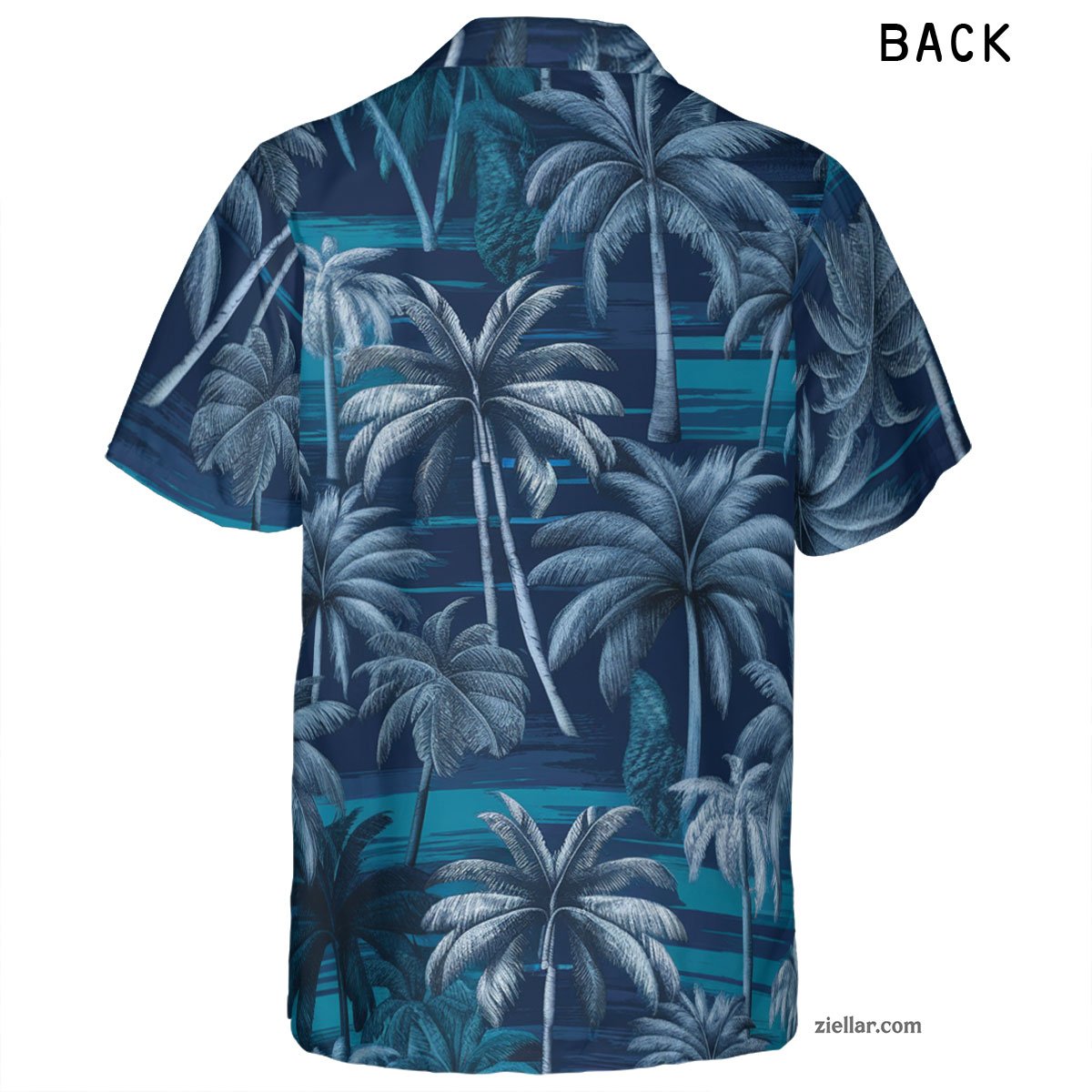 Stylish Palm Tree Hawaiian Shirt and Tee, Summer Beachwear Adults