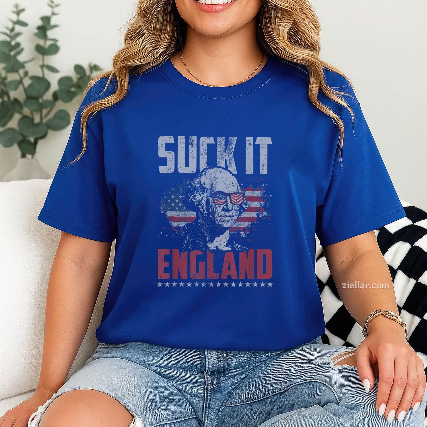 Suck It England George Washington 4th of July