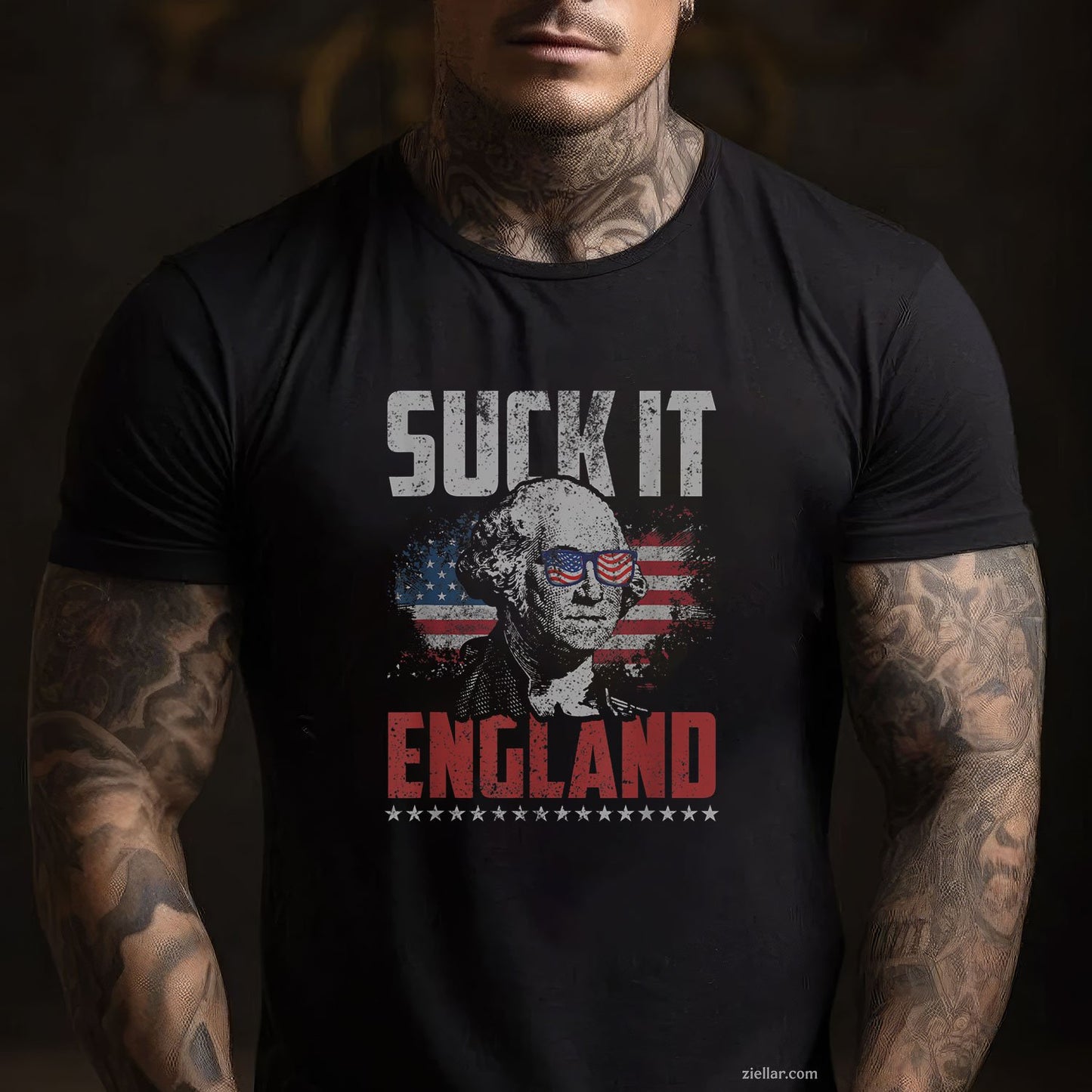 Suck It England George Washington 4th of July