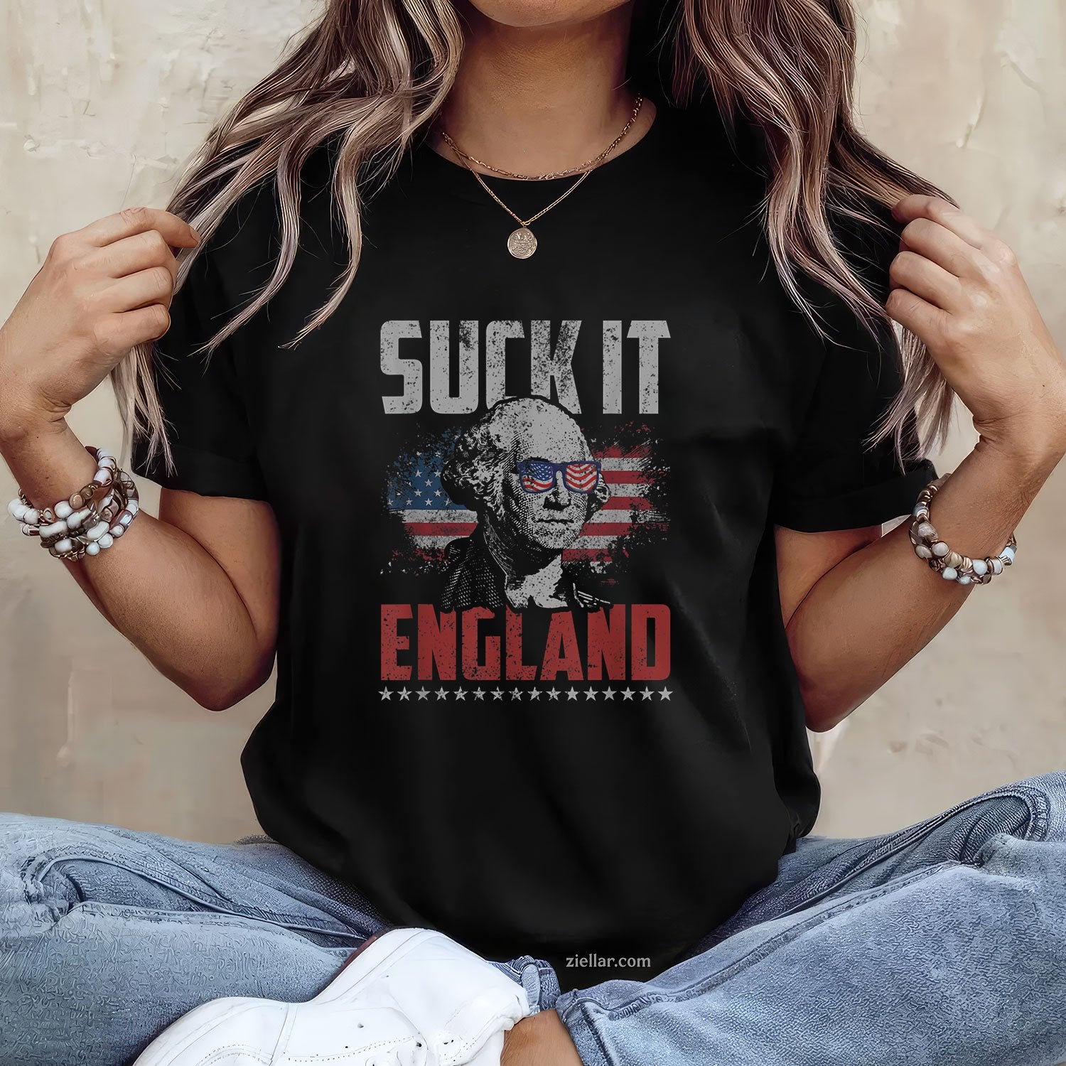 Suck It England George Washington 4th of July
