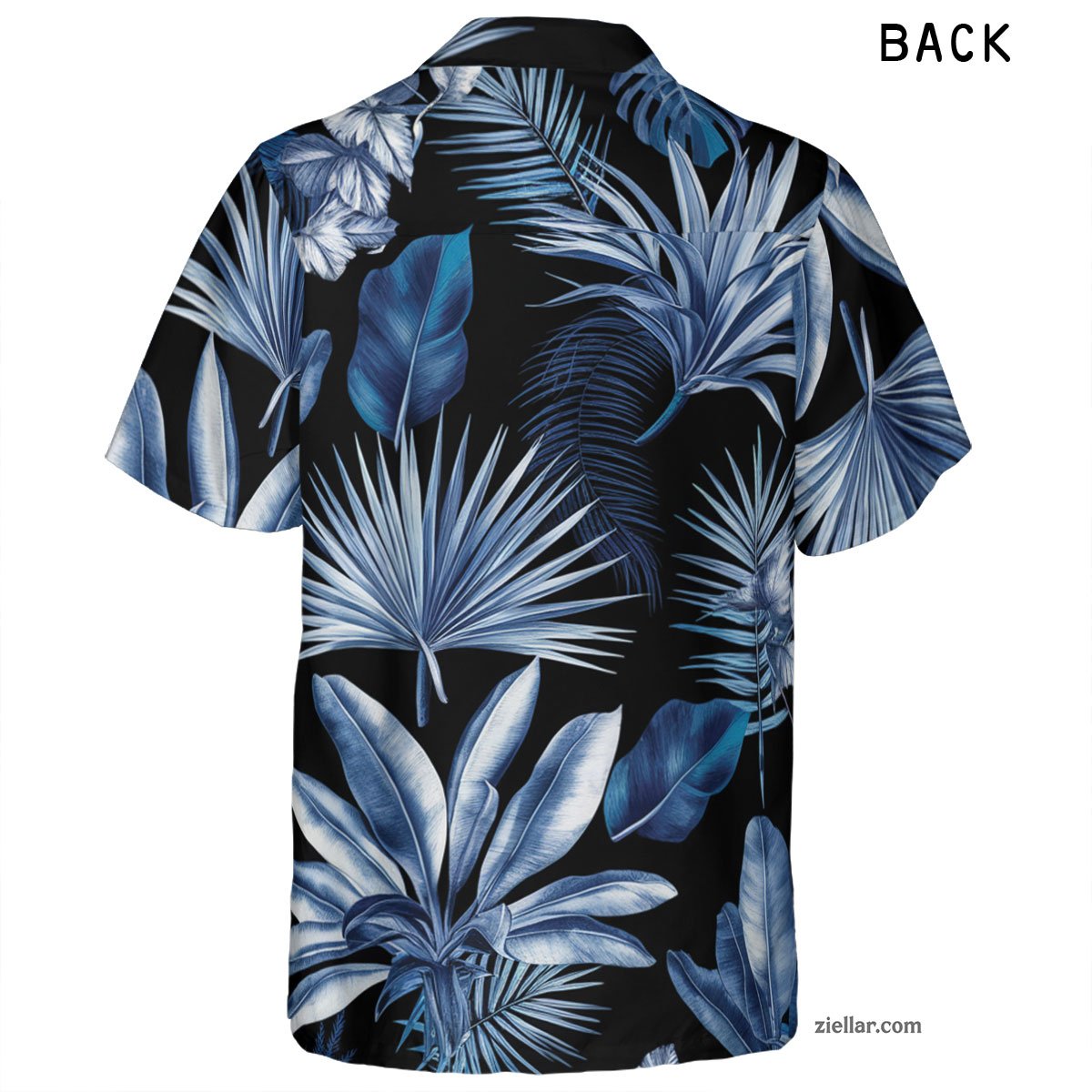 Summer Blue Tropical Hawaiian Shirt and Tee, Casual Gift for Men and Women