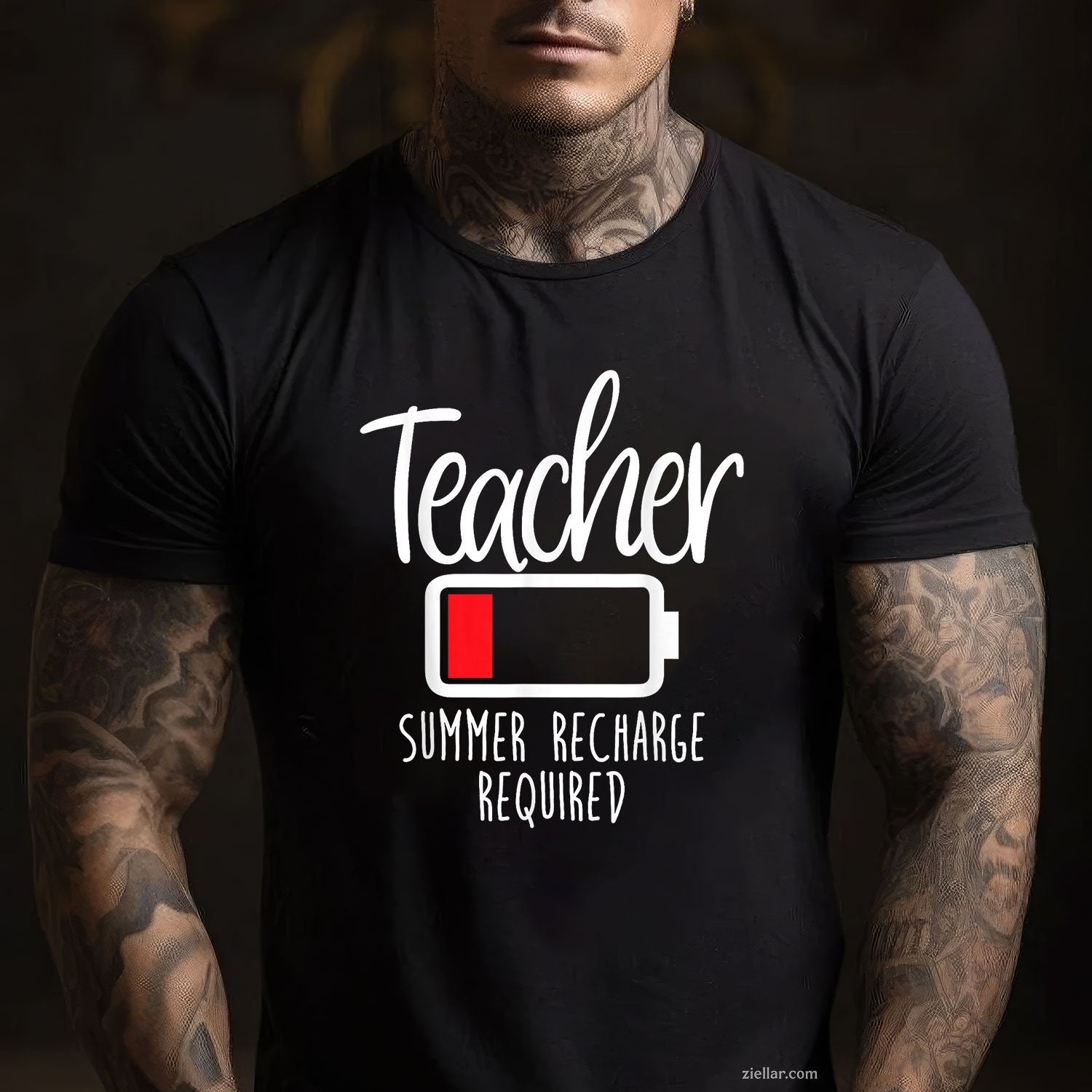 Summer Recharge Required Tee and T-Shirt, Funny Teacher Last Day of School T-Shirt for Women Adults