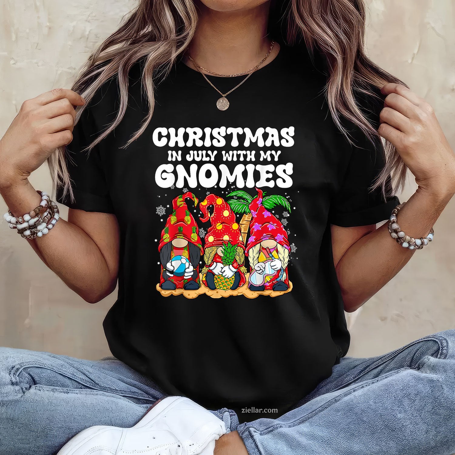 Summer Vacation Gnomes Lover Funny Christmas
