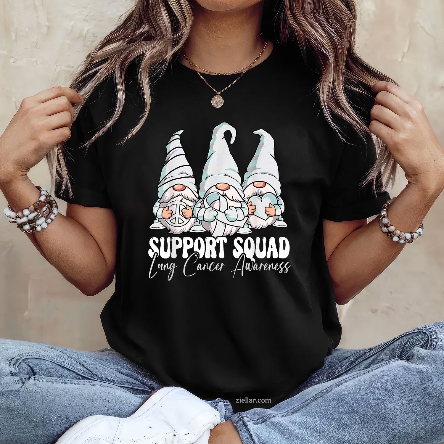 Support Squad Lung Cancer Awareness Month T-Shirt