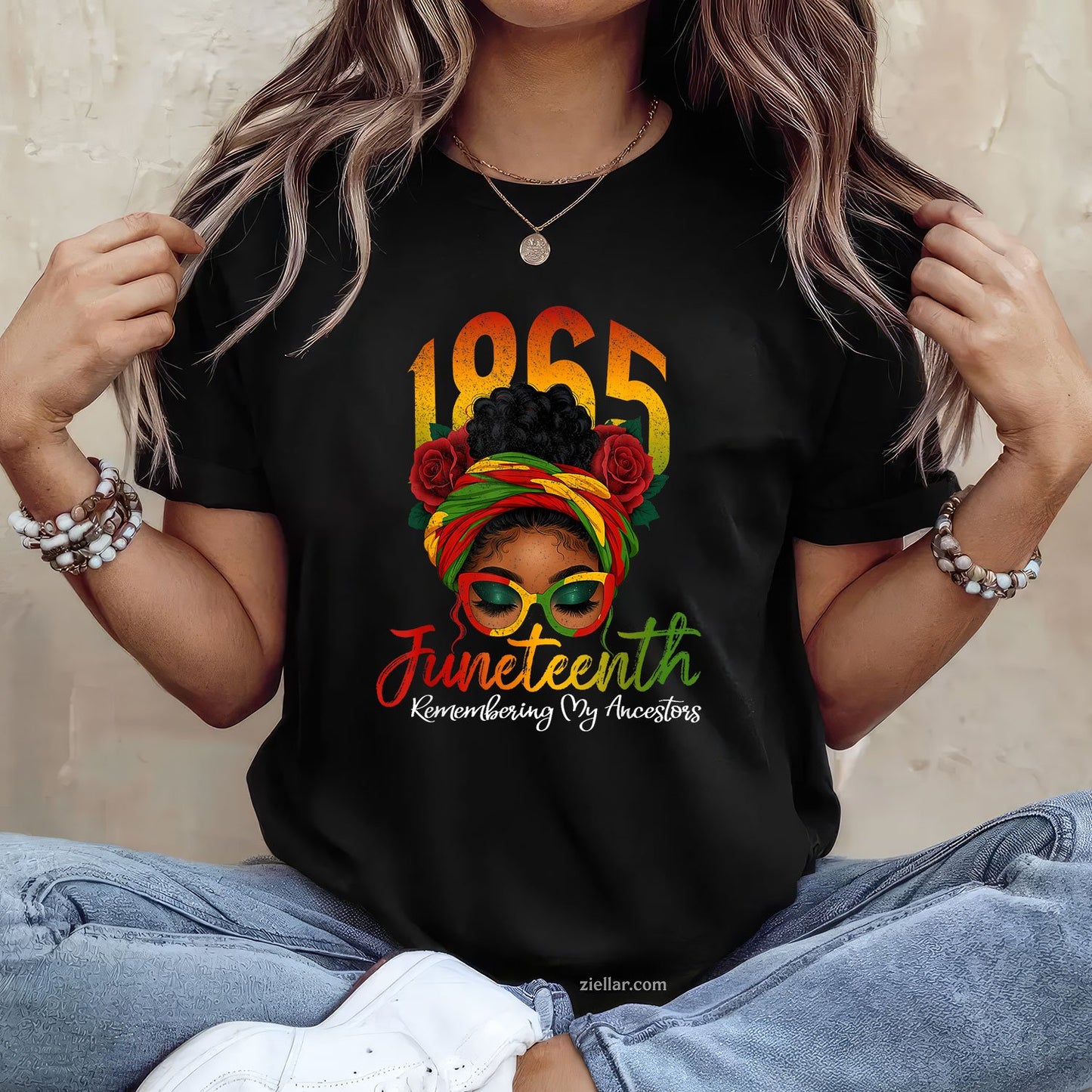TShirt My Ancestors Women Remembering Juneteenth Black