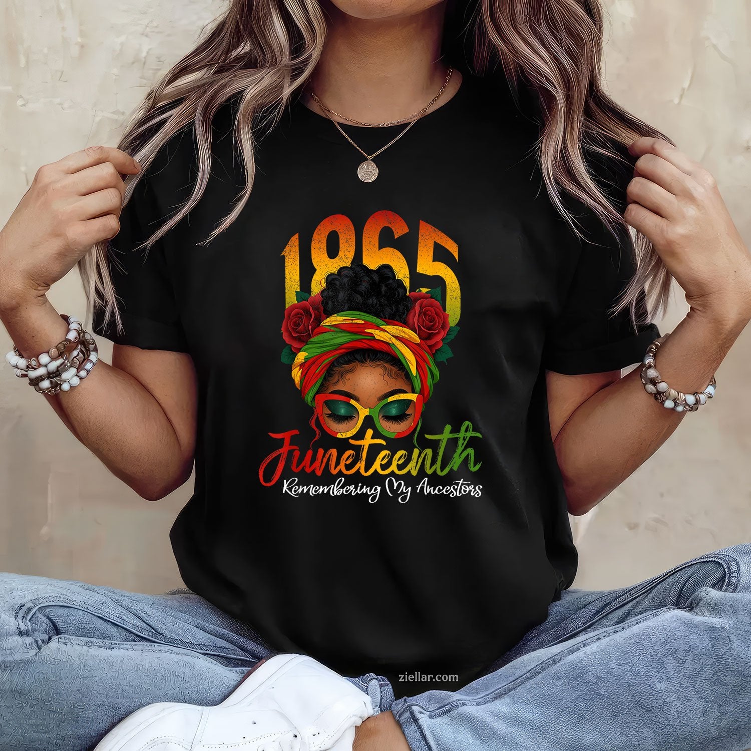 TShirt My Ancestors Women Remembering Juneteenth Black