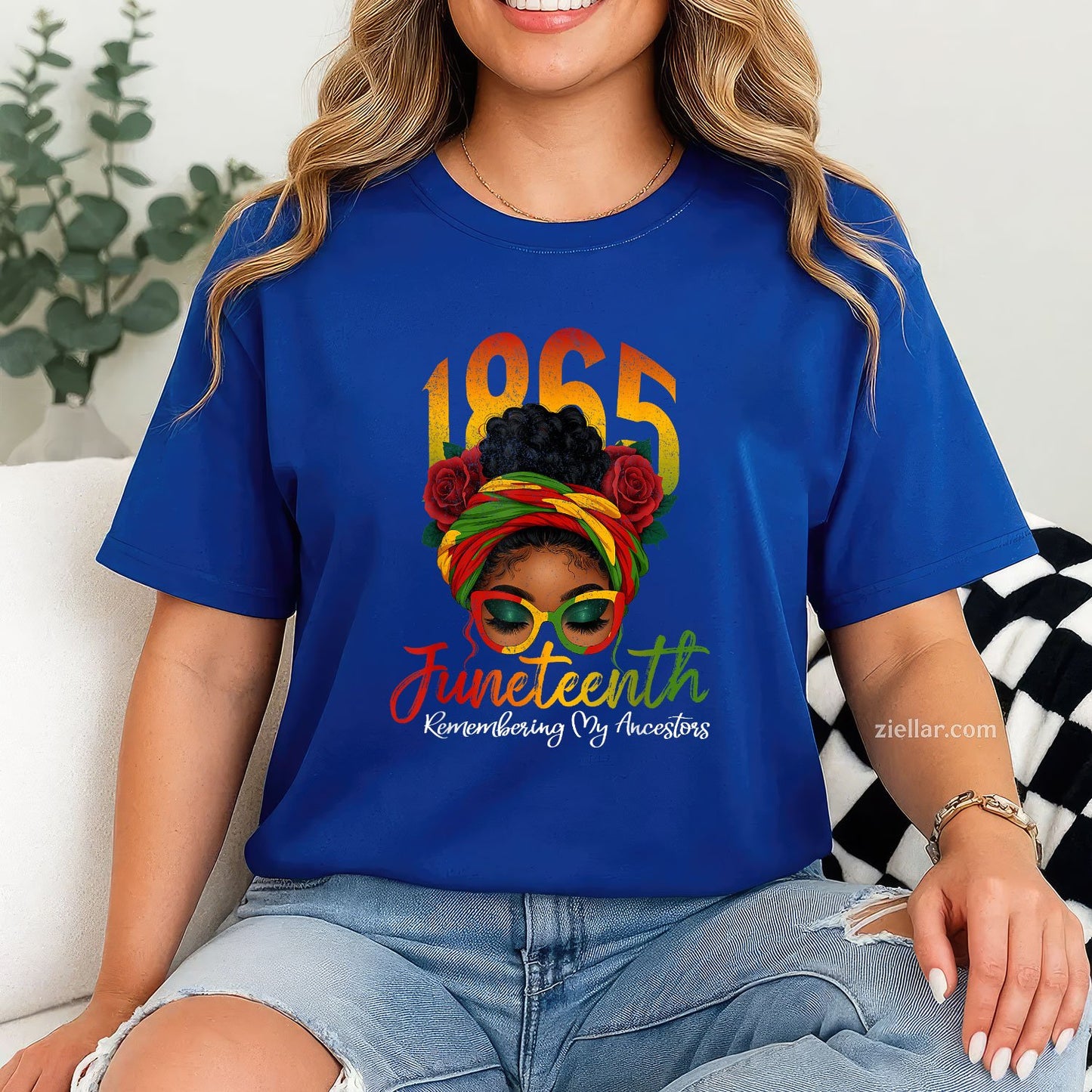 TShirt My Ancestors Women Remembering Juneteenth Black