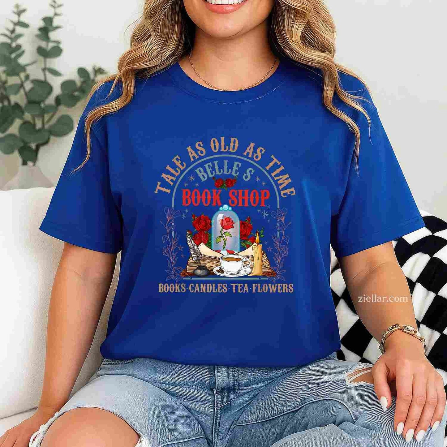 Tale As Old As Time Belle's Book Shop Book Coffee Book Lover T-Shirt