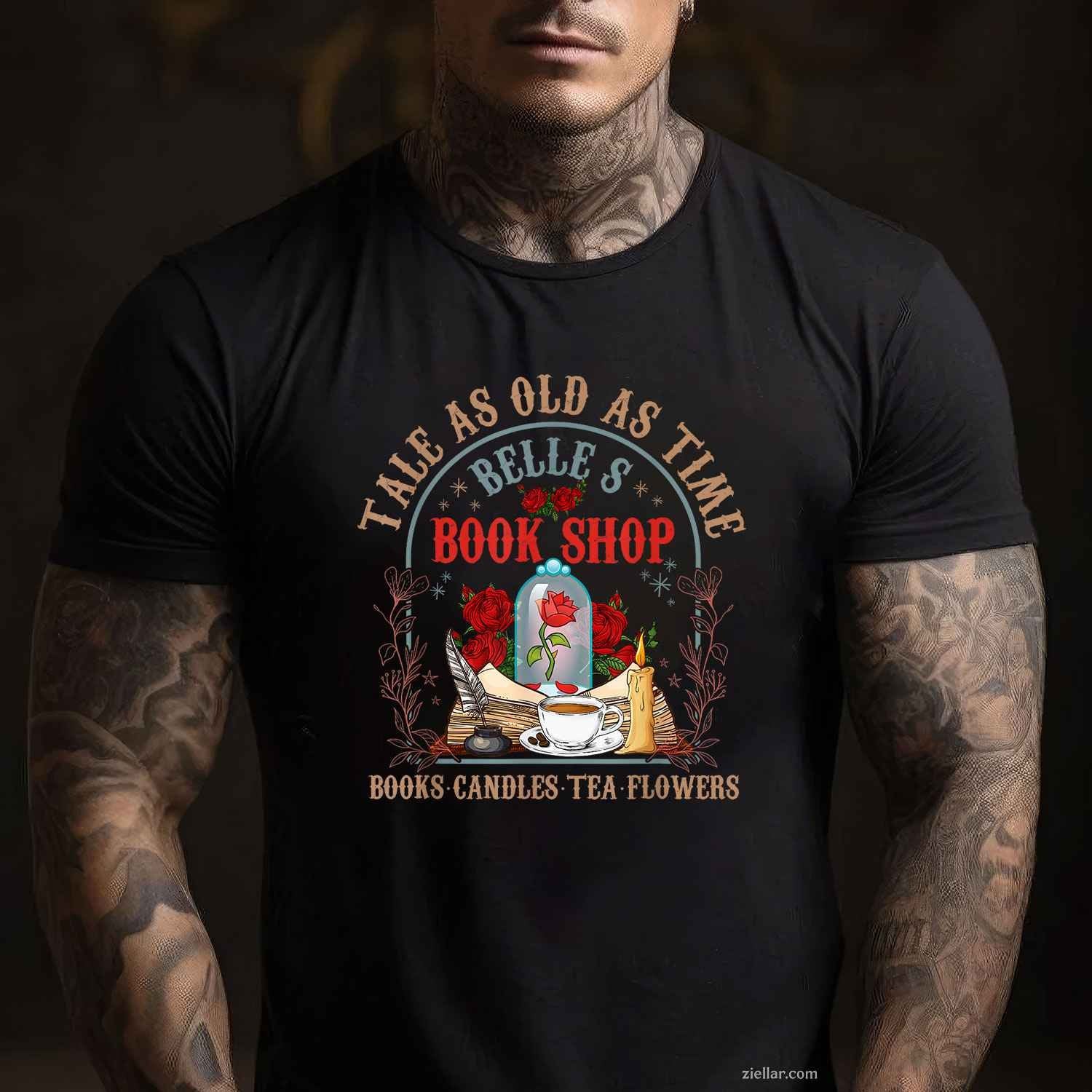 Tale As Old As Time Belle's Book Shop Book Coffee Book Lover T-Shirt