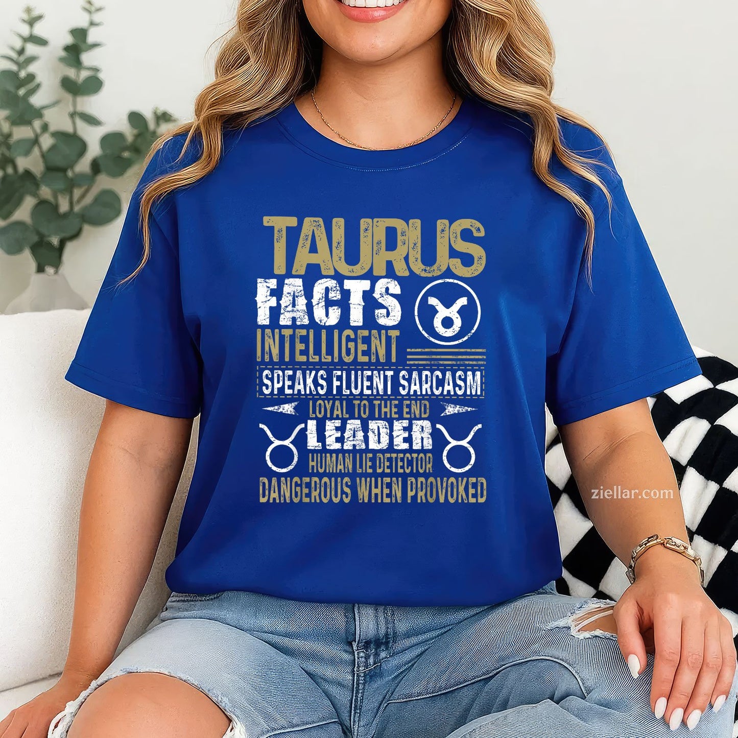 Taurus Zodiac Facts Tee and T-Shirt, April and May Birthday T-Shirt Gift for Adults