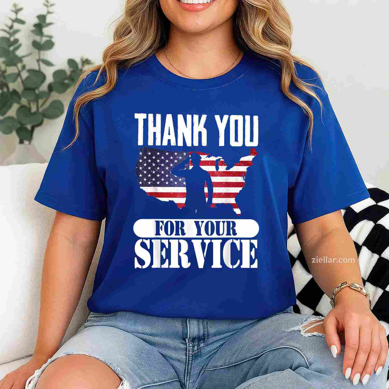 Thank You For Your Service Patriotic Veterans Day T-Shirt And Tee For Adults