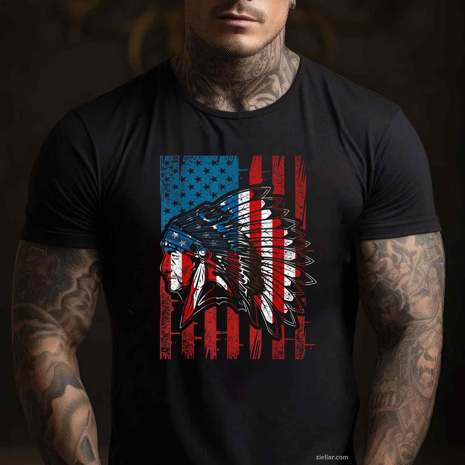 The Original Founding Fathers, A Vintage Native American Indian T-Shirt And Tee For Adults Tee Gift