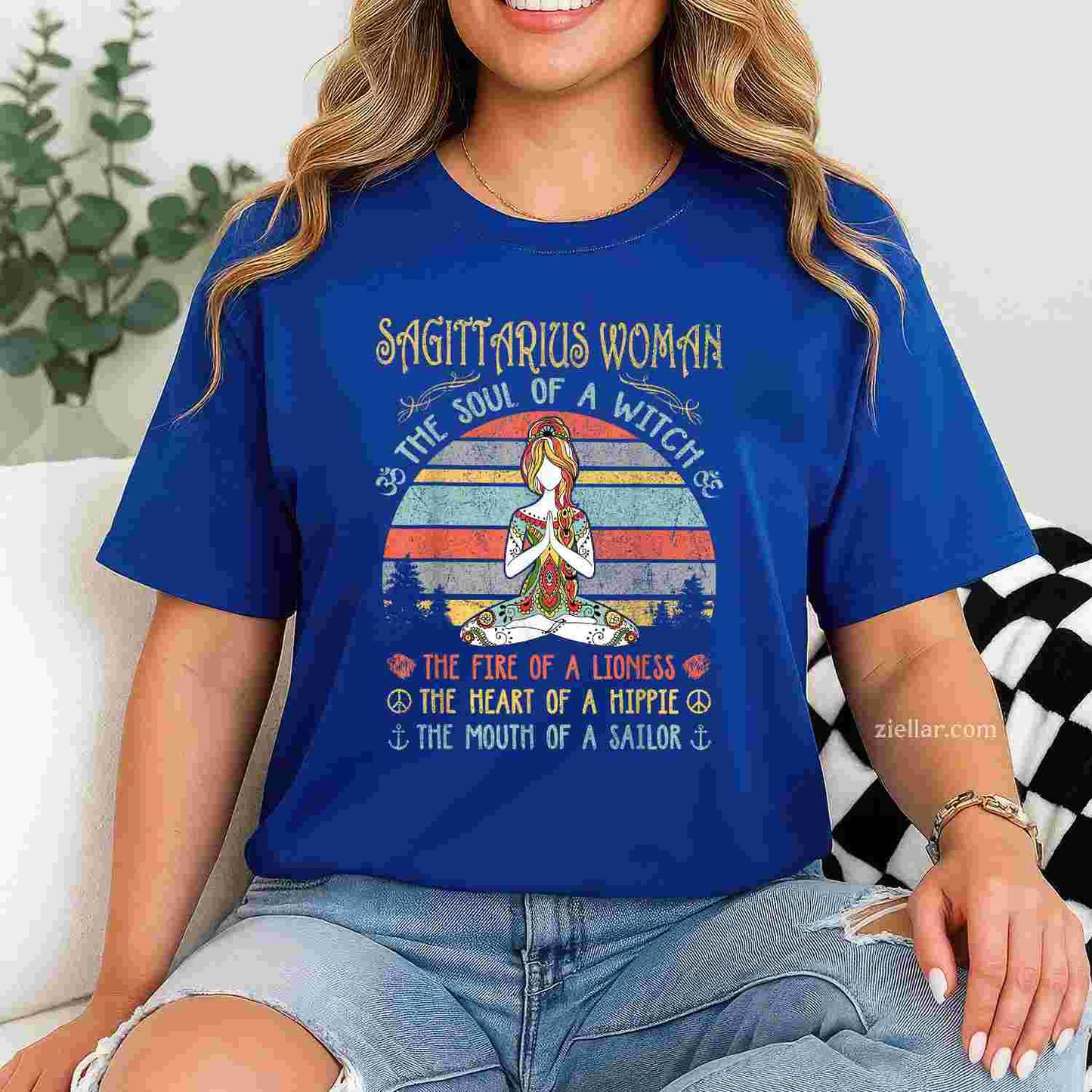 The Soul Of A Witch Vintage Birthday T-Shirt_ Retro Style Birthday Gift Tee For Men And Women