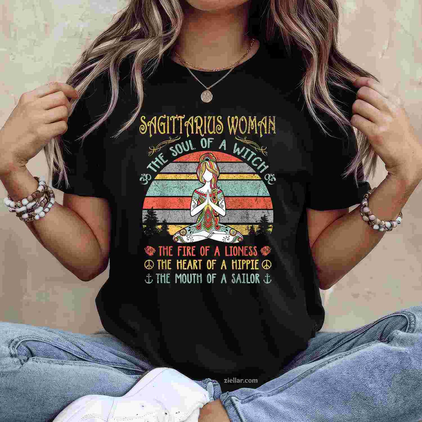 The Soul Of A Witch Vintage Birthday T-Shirt_ Retro Style Birthday Gift Tee For Men And Women