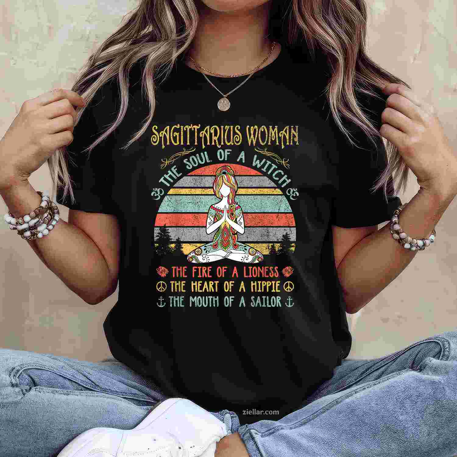 The Soul Of A Witch Vintage Birthday T-Shirt_ Retro Style Birthday Gift Tee For Men And Women