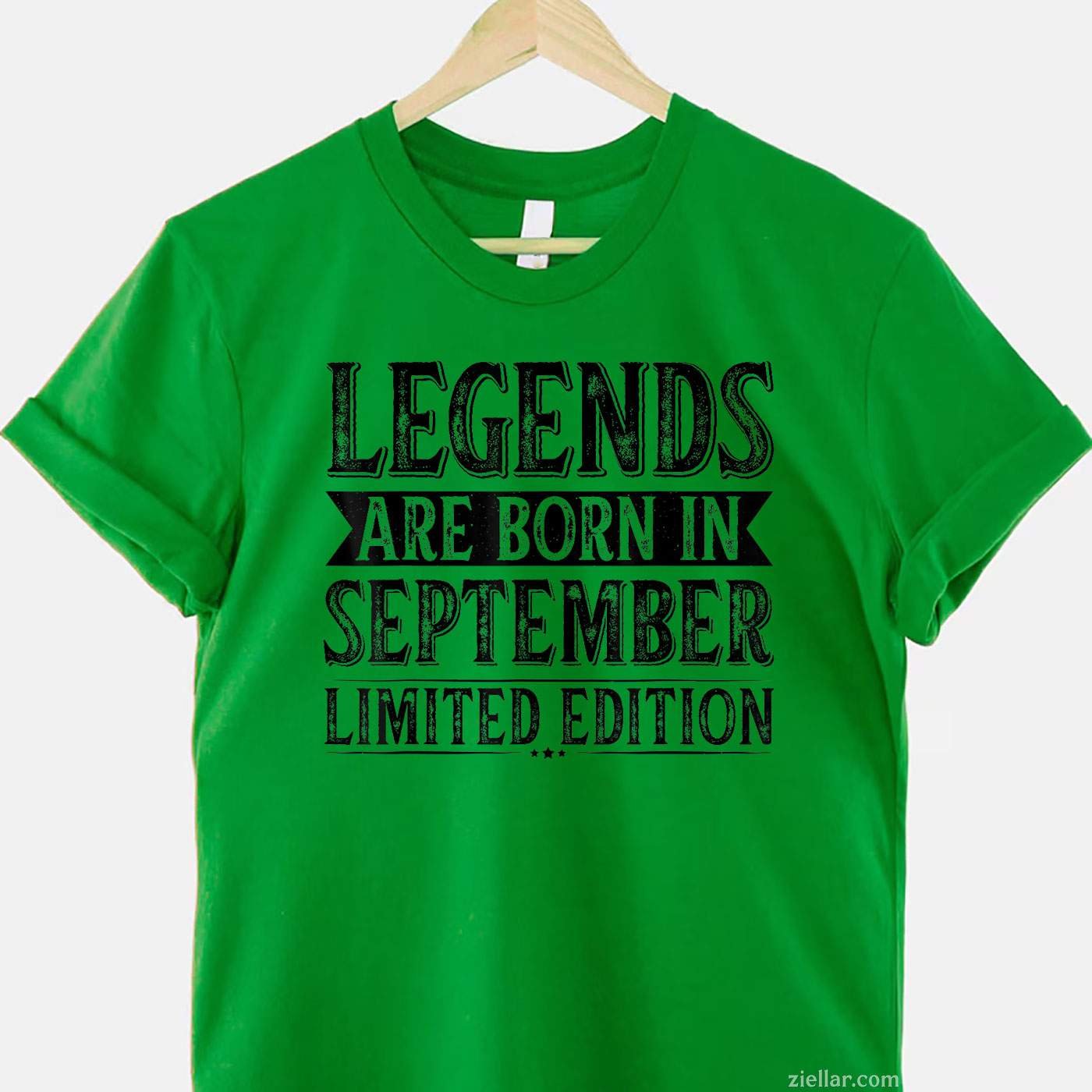 The legends are born in September, birthday September T-Shirt Tee for Men Women Adults Unisex