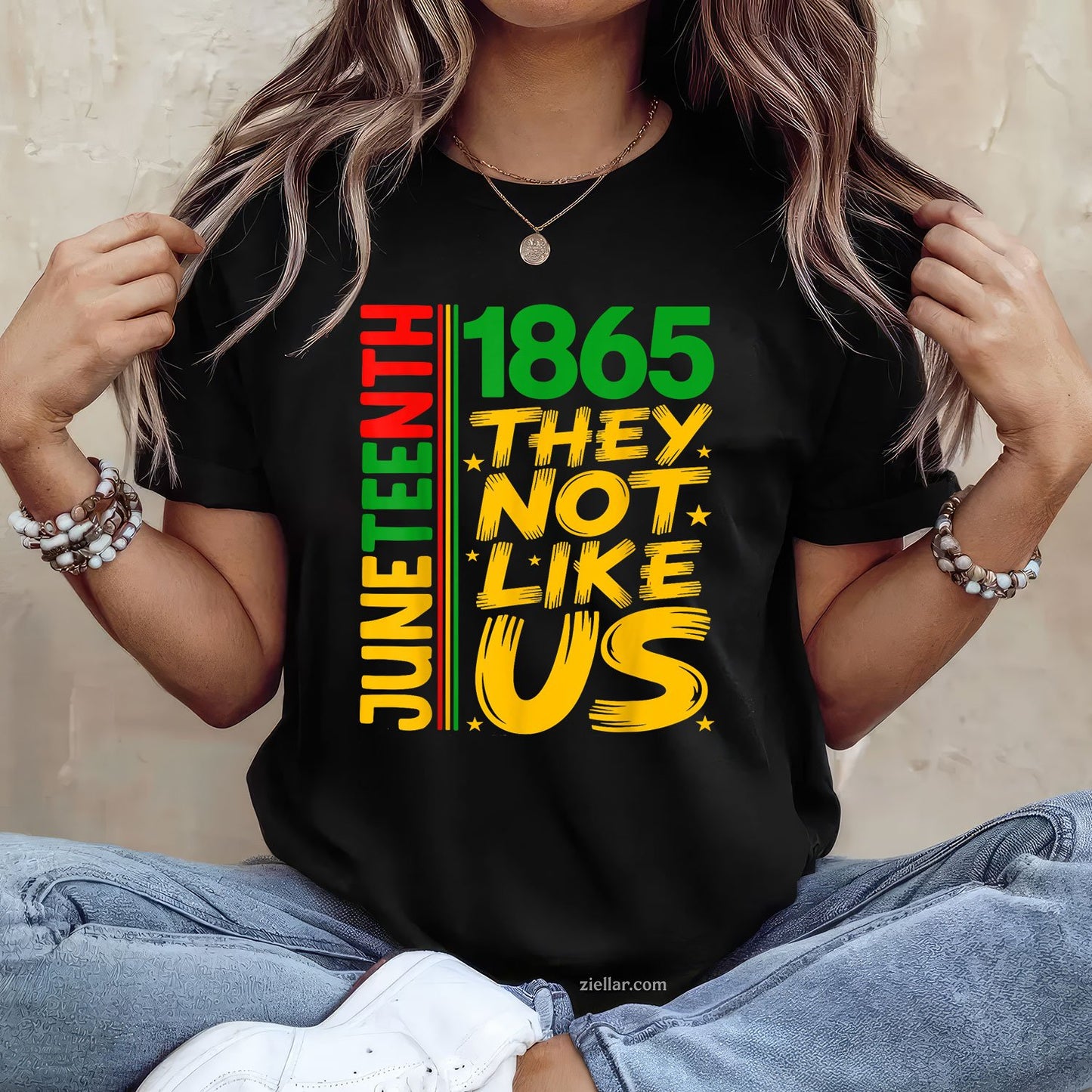They Dont Like Us Juneteenth 1865 Pride Black History Tee