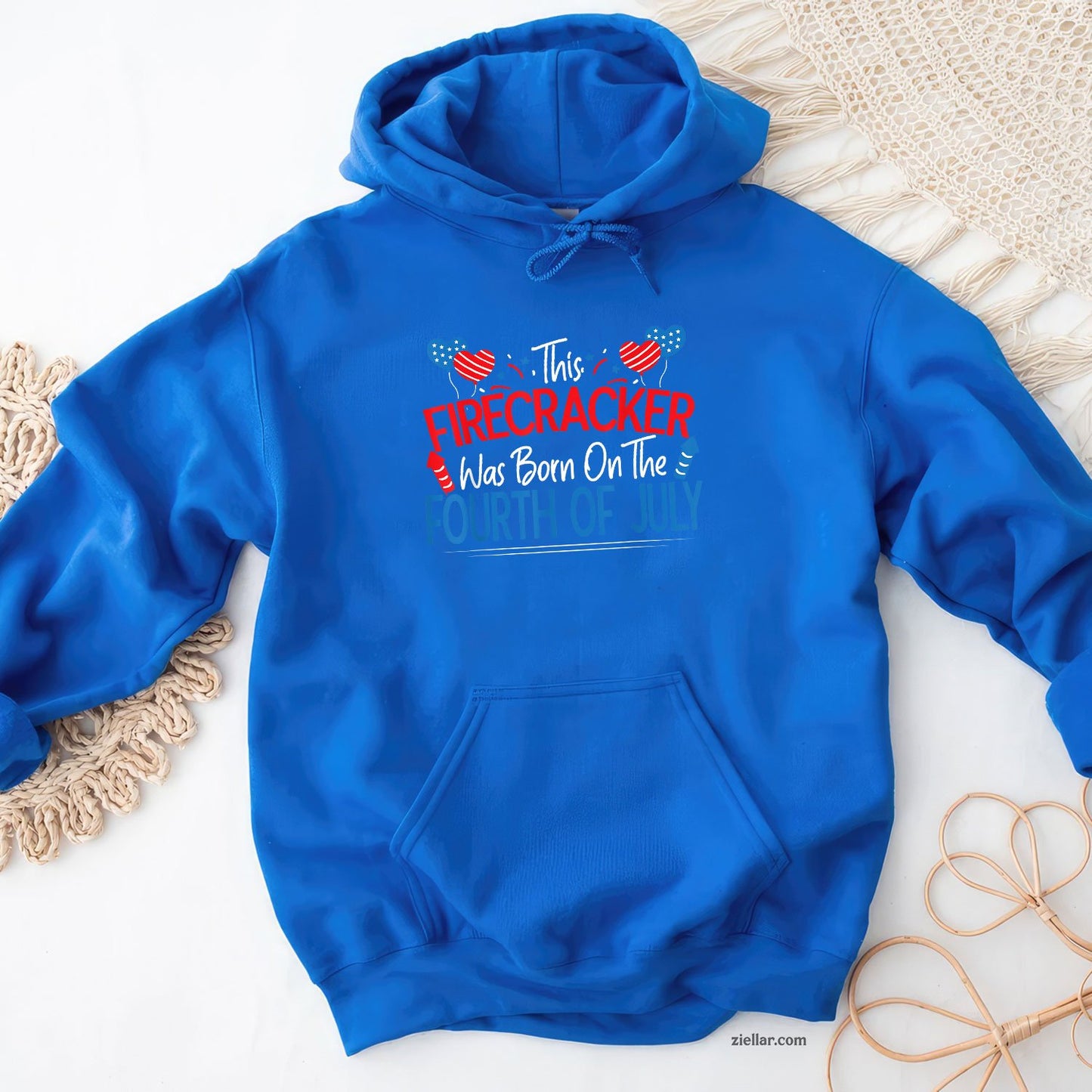 This Firecracker Was Born On The Fourth Of July Birthday Hoodie Shirt