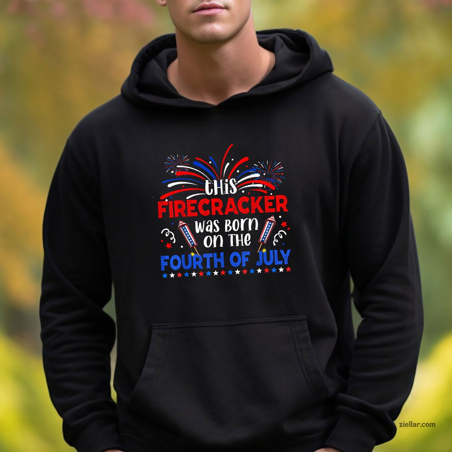 This Firecracker Was Born On The 4th Of July Firework B-day Hoodie Shirt
