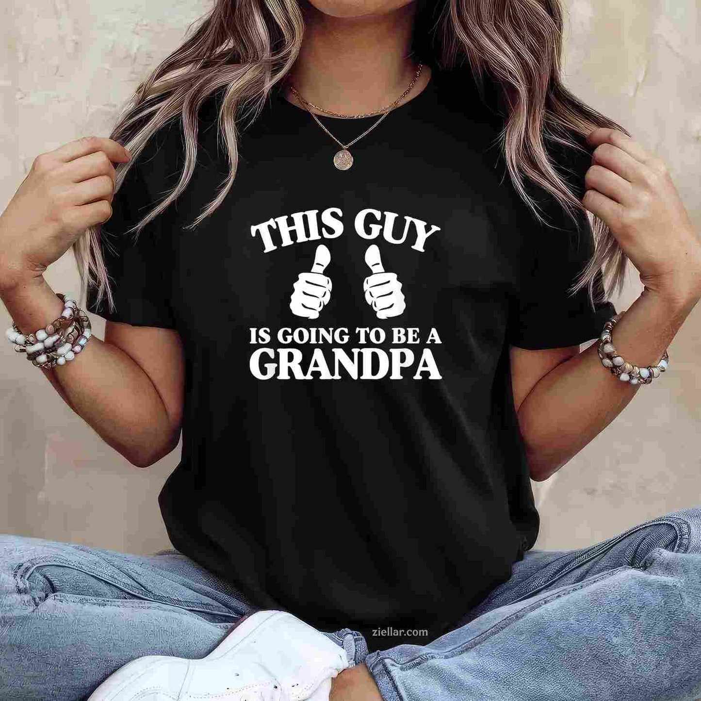 This Guy Is Going to Be A Grandpa Pregnancy Announcement T-Shirt Tee for Men Women Adults Unisex