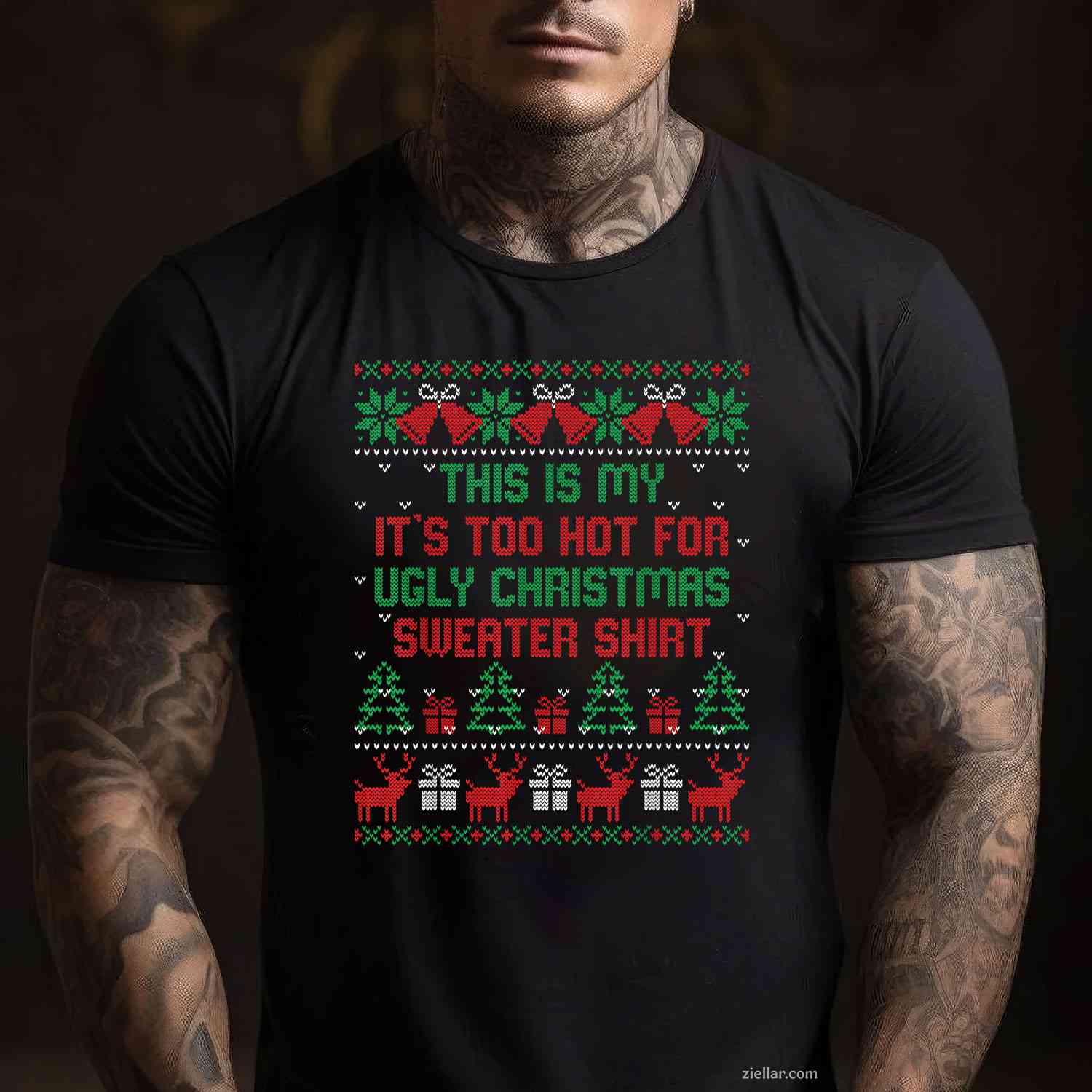 This Is My It'S Too Hot For Ugly Christmas Sweaters Shirt T-Shirt_ Funny Holiday Party Gag Gift Tee