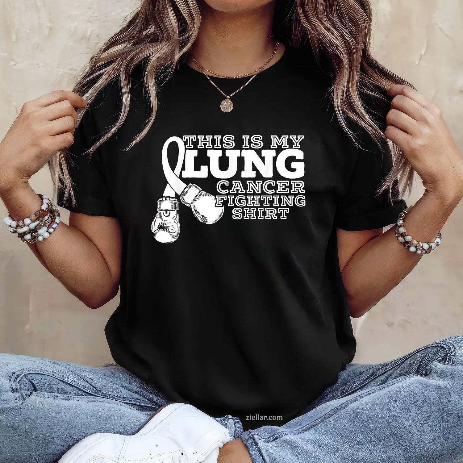 This Is My Lung Cancer Fighting Lung Cancer Awareness Tee and T-Shirt, Lung Cancer Awareness Support T-Shirt for Men and Women Adults