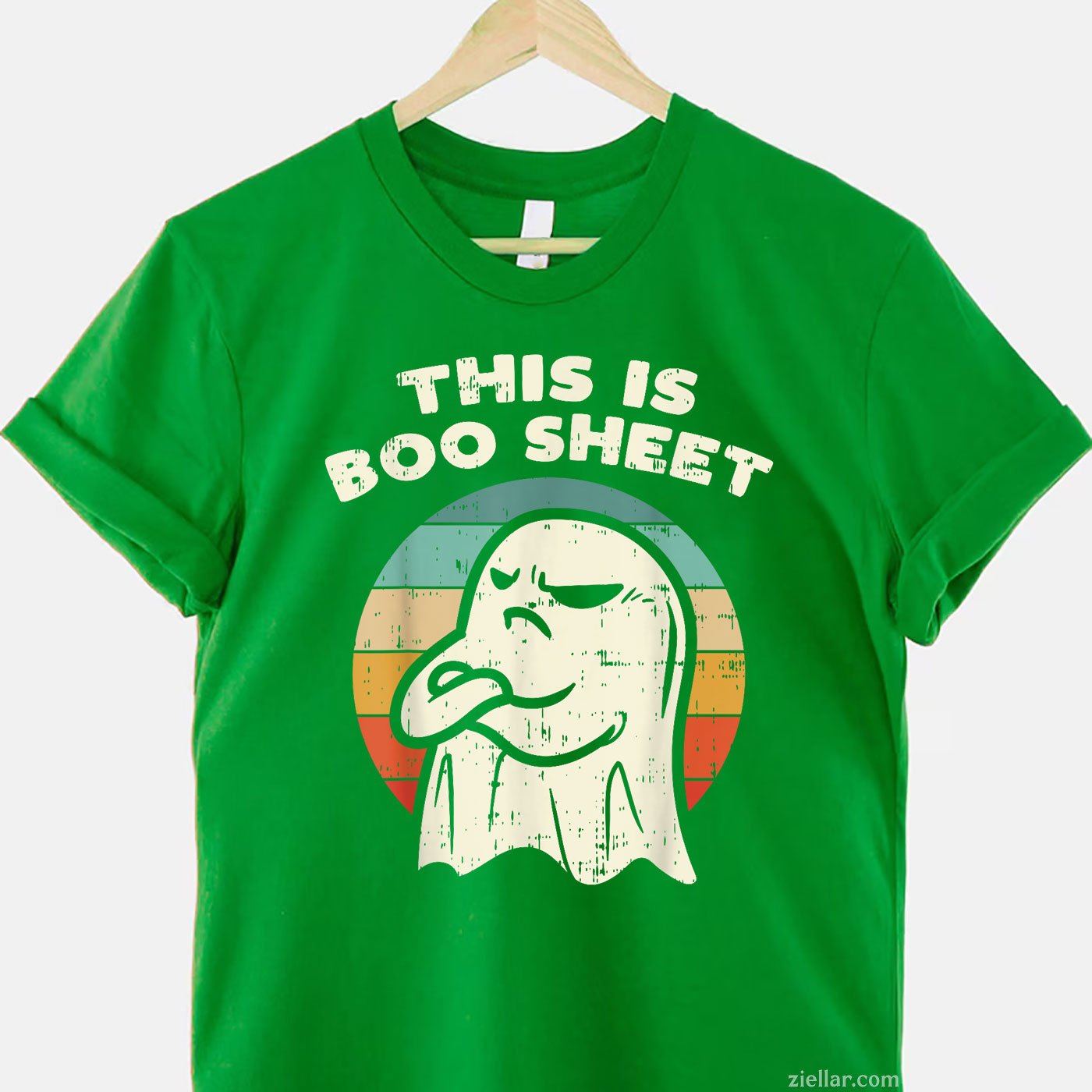 This is Boo Sheet Ghost Tee and T-Shirt, Retro Funny Halloween Costume T-Shirt for Adults