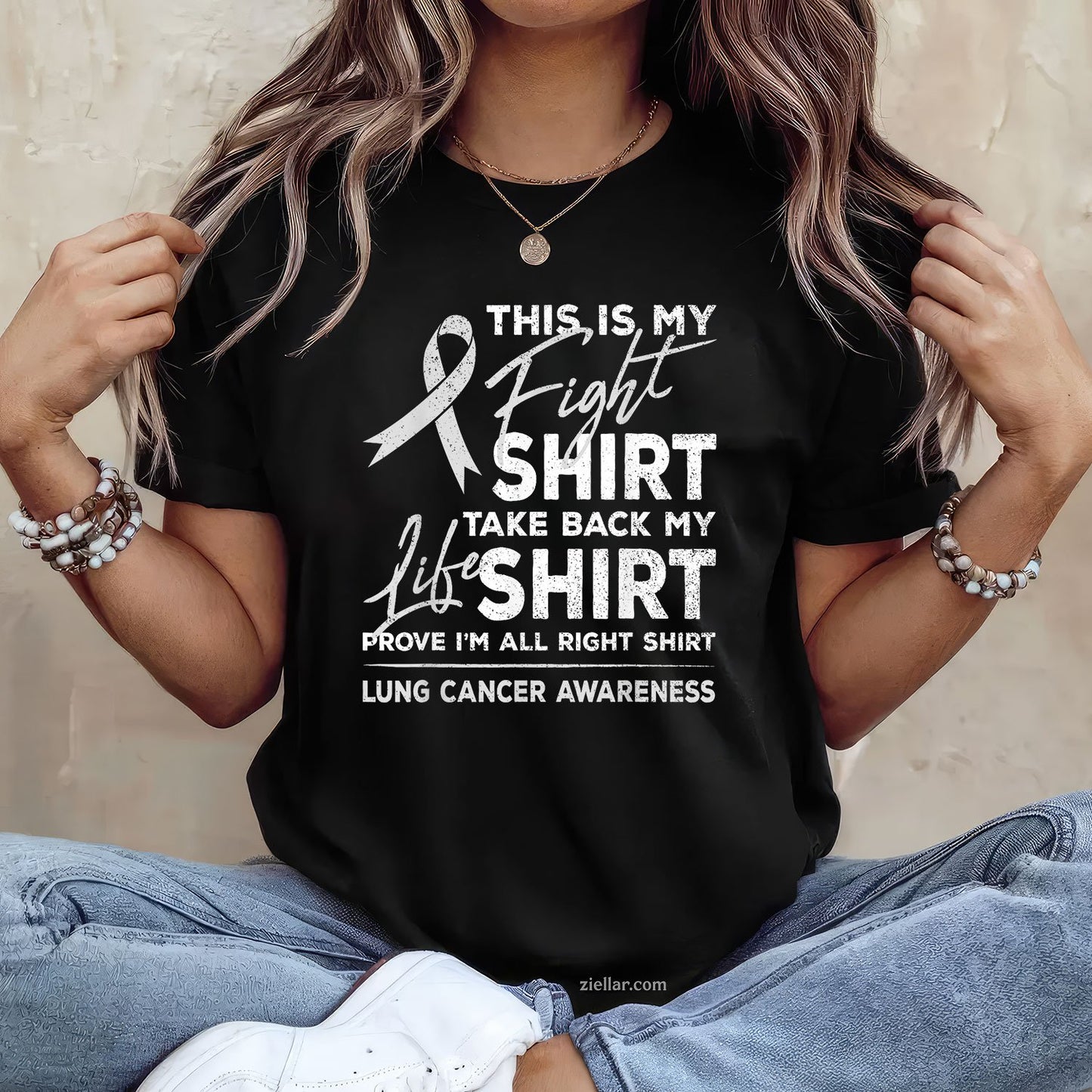 This is My Fight Shirt Lung Cancer Awareness Support Ribbon Tee and T-Shirt, Lung Cancer Awareness Support T-Shirt for Men and Women Adults