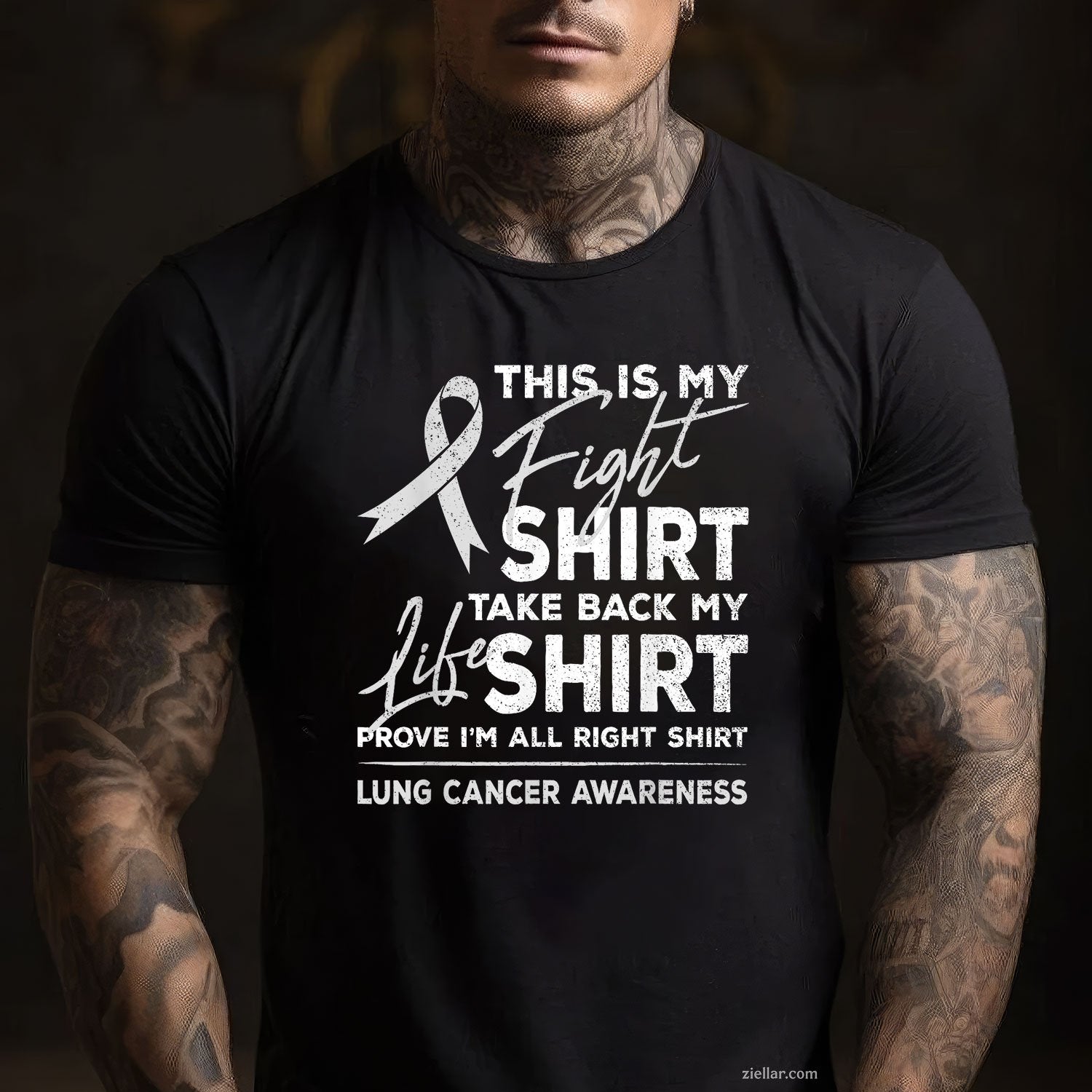 This is My Fight Shirt Lung Cancer Awareness Support Ribbon Tee and T-Shirt, Lung Cancer Awareness Support T-Shirt for Men and Women Adults