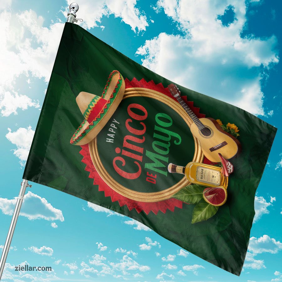 Traditional and Elegant Cinco de Mayo Poster Perfect for Fiesta Decorations