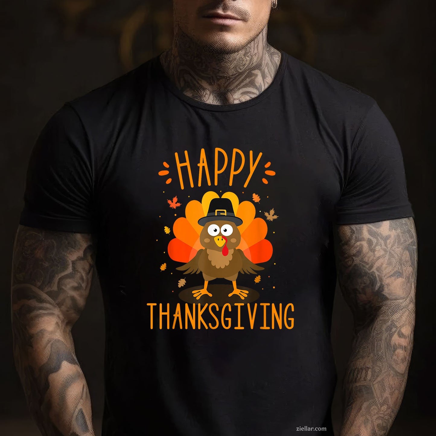 Turkey Day Family Dinner Tee and T-Shirt, Happy Thanksgiving T-Shirt Gift for Adults