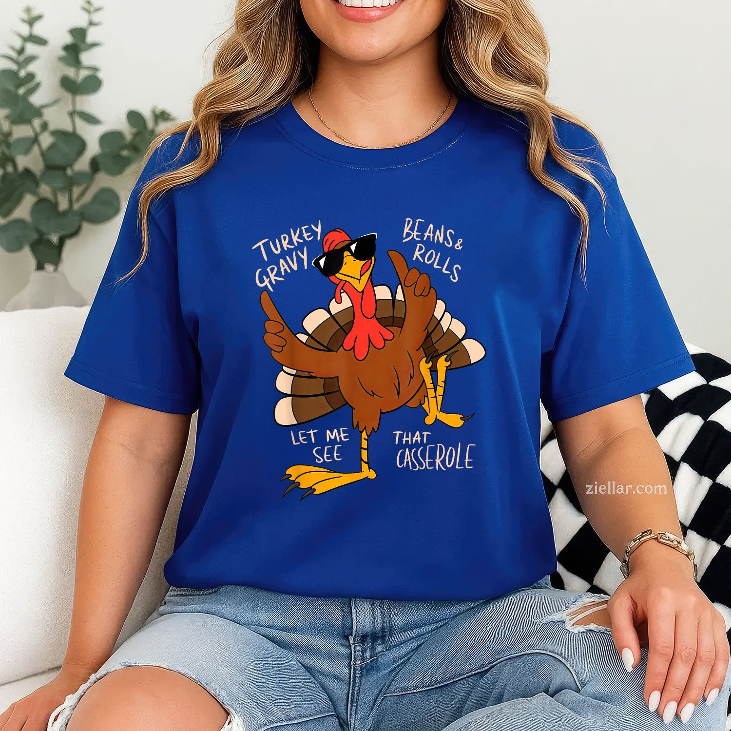 Turkey Gravy Beans Rolls Tee and T-Shirt, Funny Thanksgiving Dinner T-Shirt for Adults