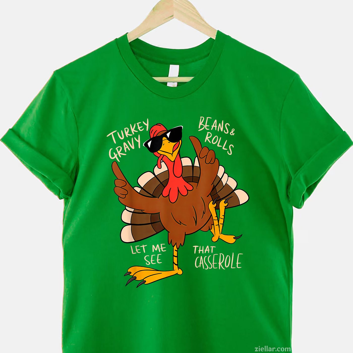 Turkey Gravy Beans Rolls Tee and T-Shirt, Funny Thanksgiving Dinner T-Shirt for Adults