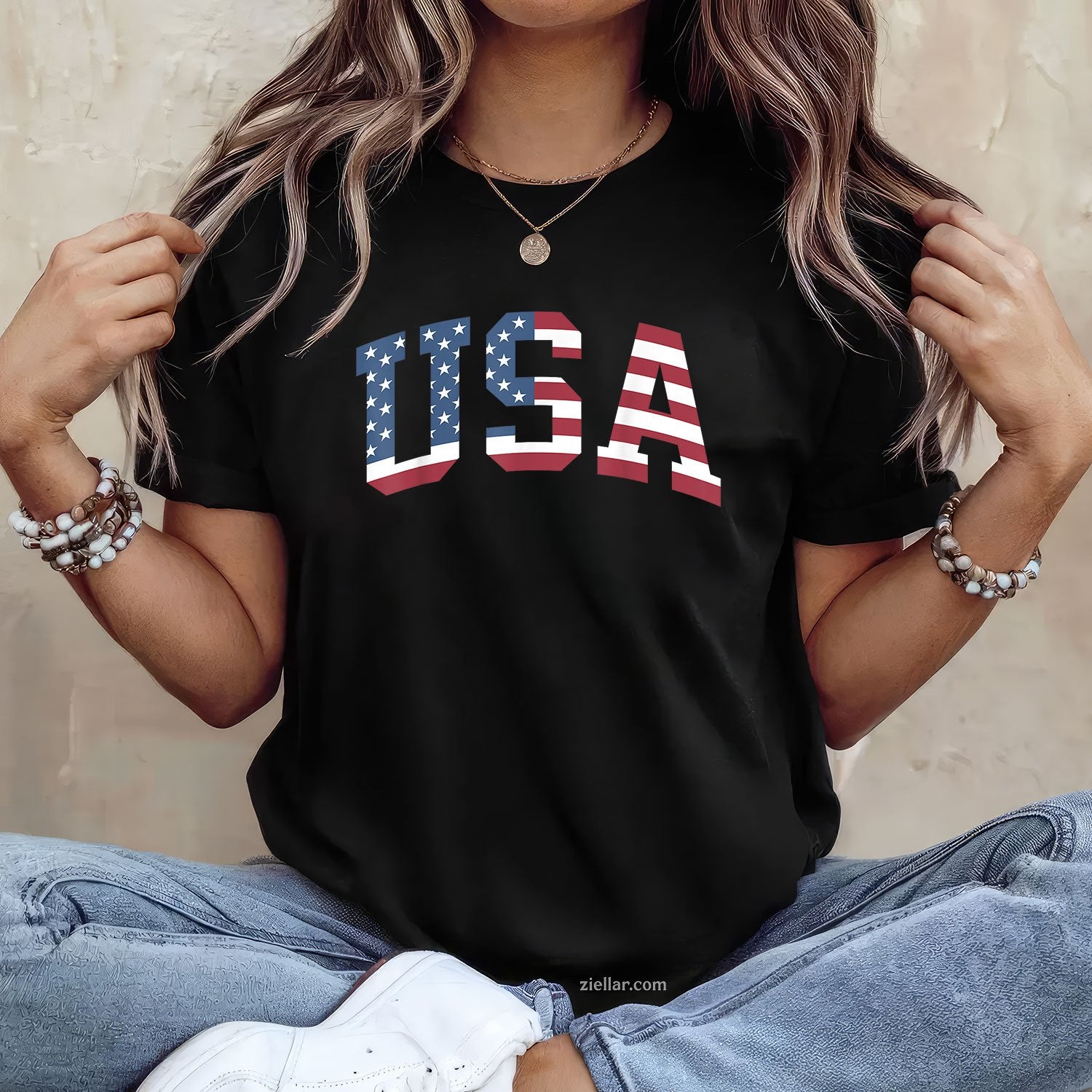 USA Shirt Women Men