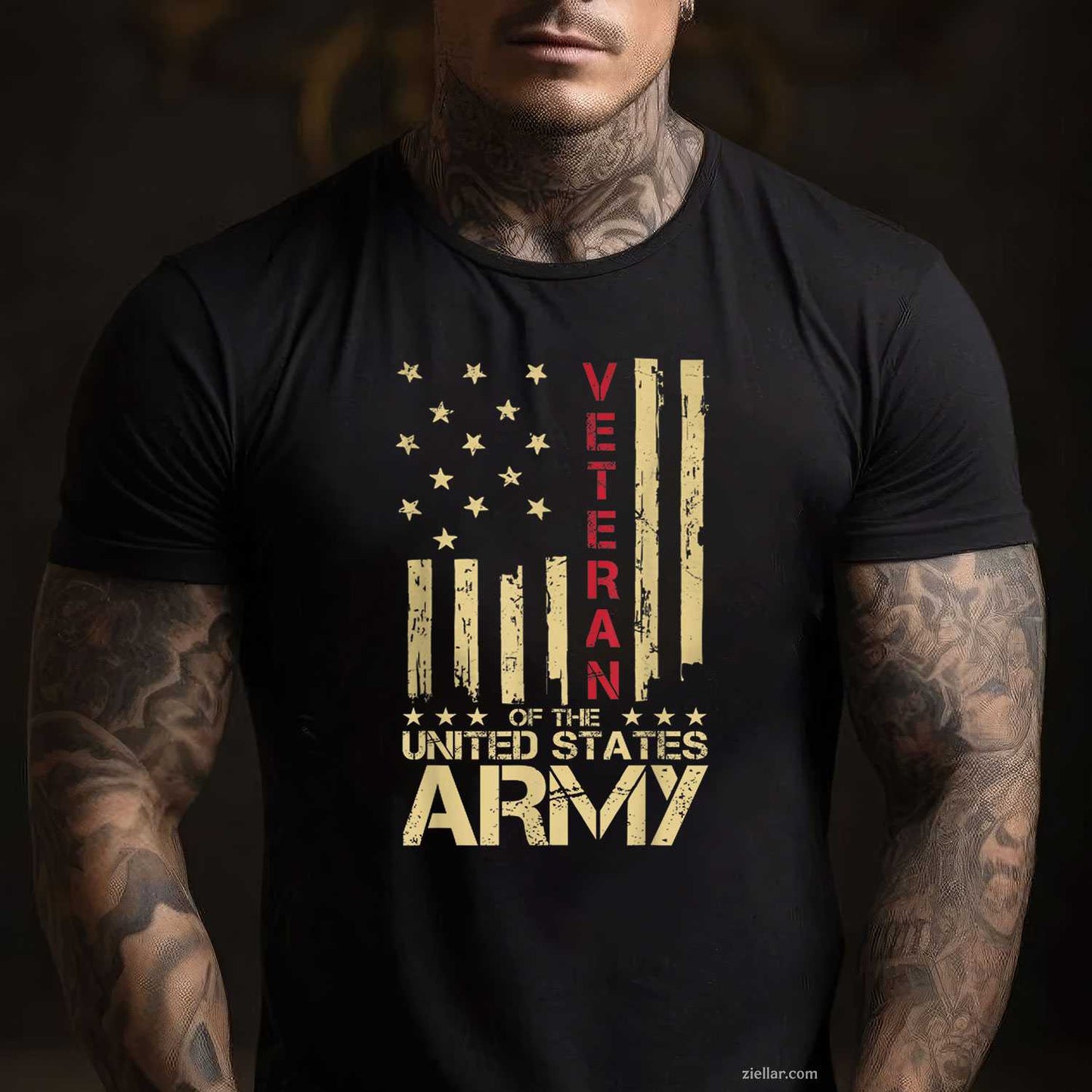 U.S. Army Veteran T-Shirt And Tee For Patriotic Military Soldiers