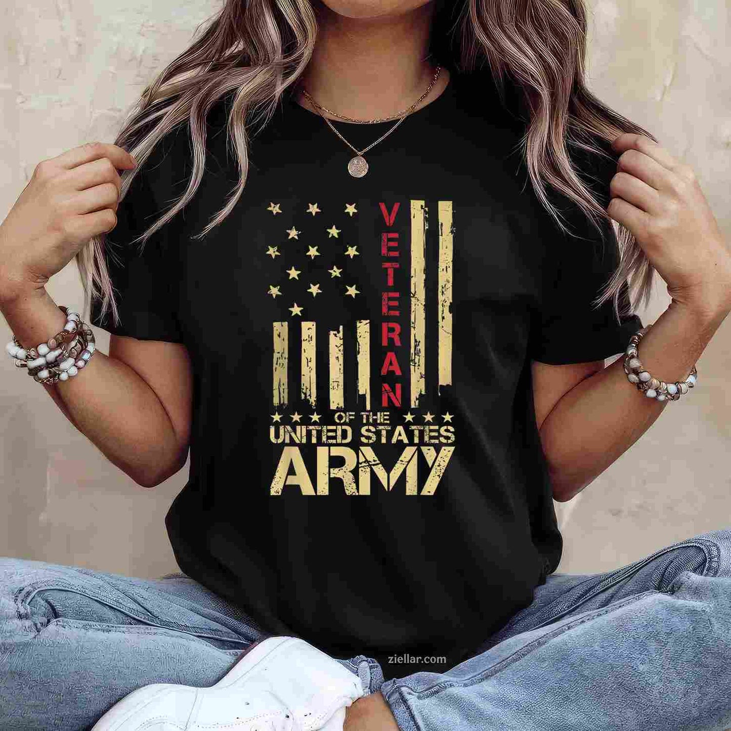 U.S. Army Veteran T-Shirt And Tee For Patriotic Military Soldiers