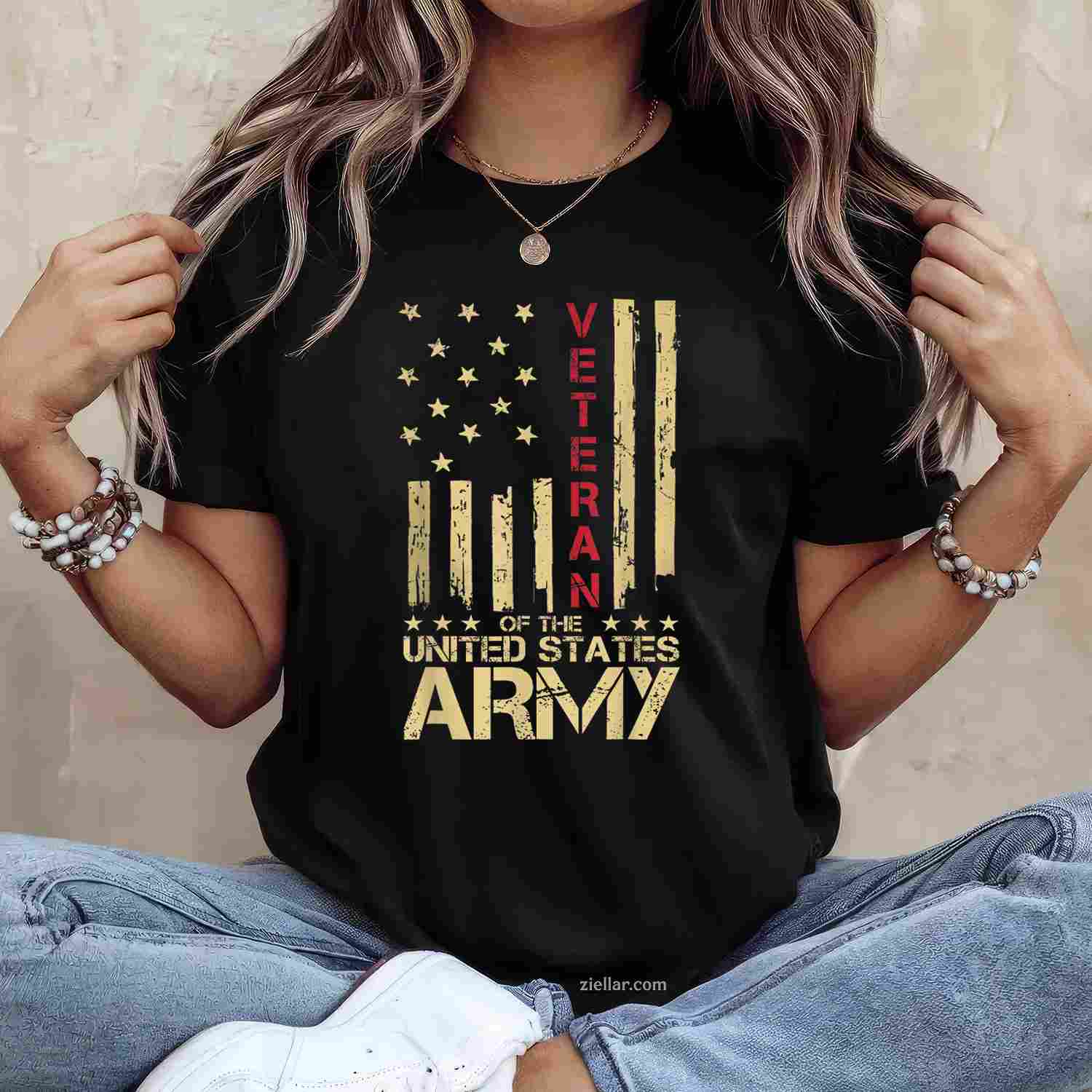 U.S. Army Veteran T-Shirt And Tee For Patriotic Military Soldiers
