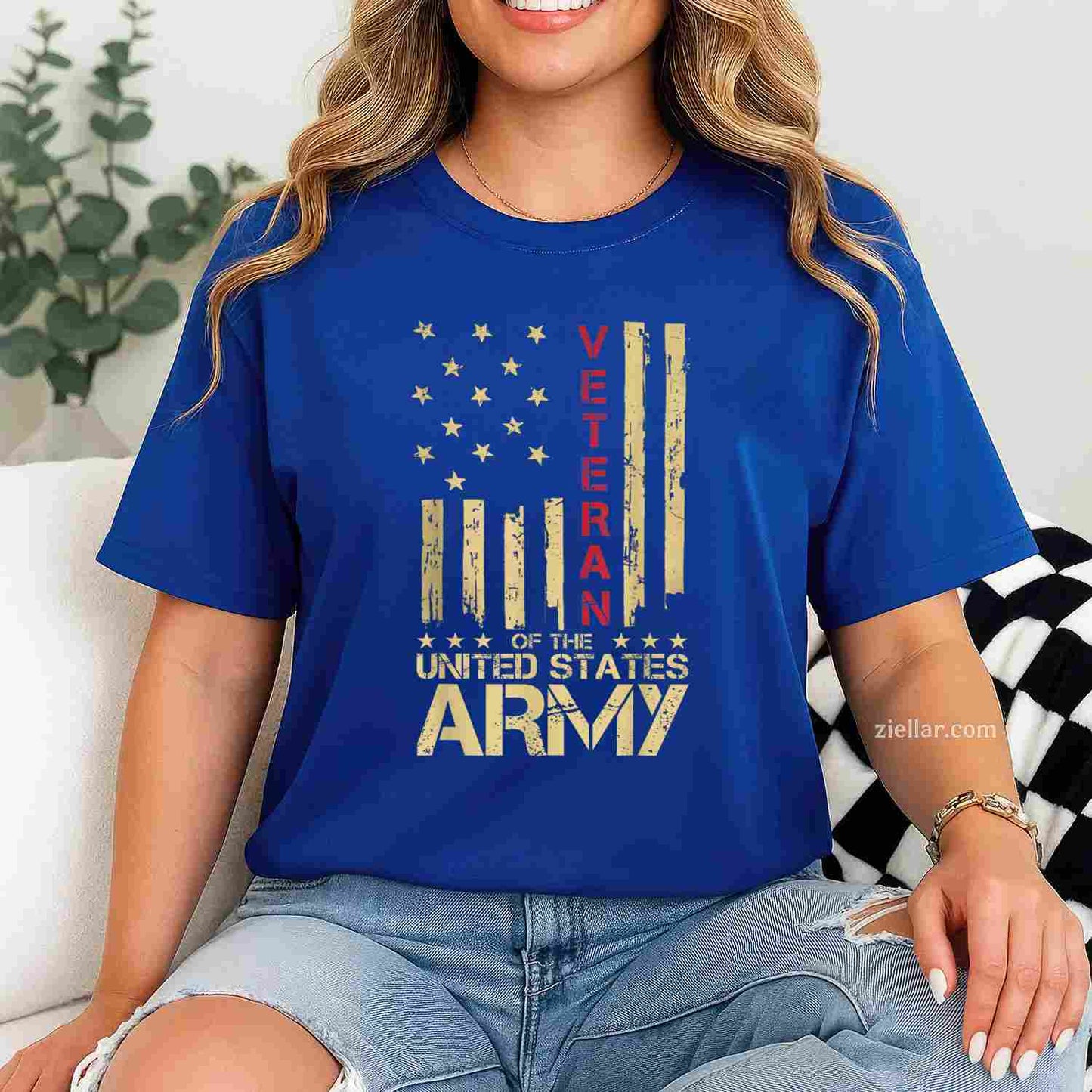 U.S. Army Veteran T-Shirt And Tee For Patriotic Military Soldiers