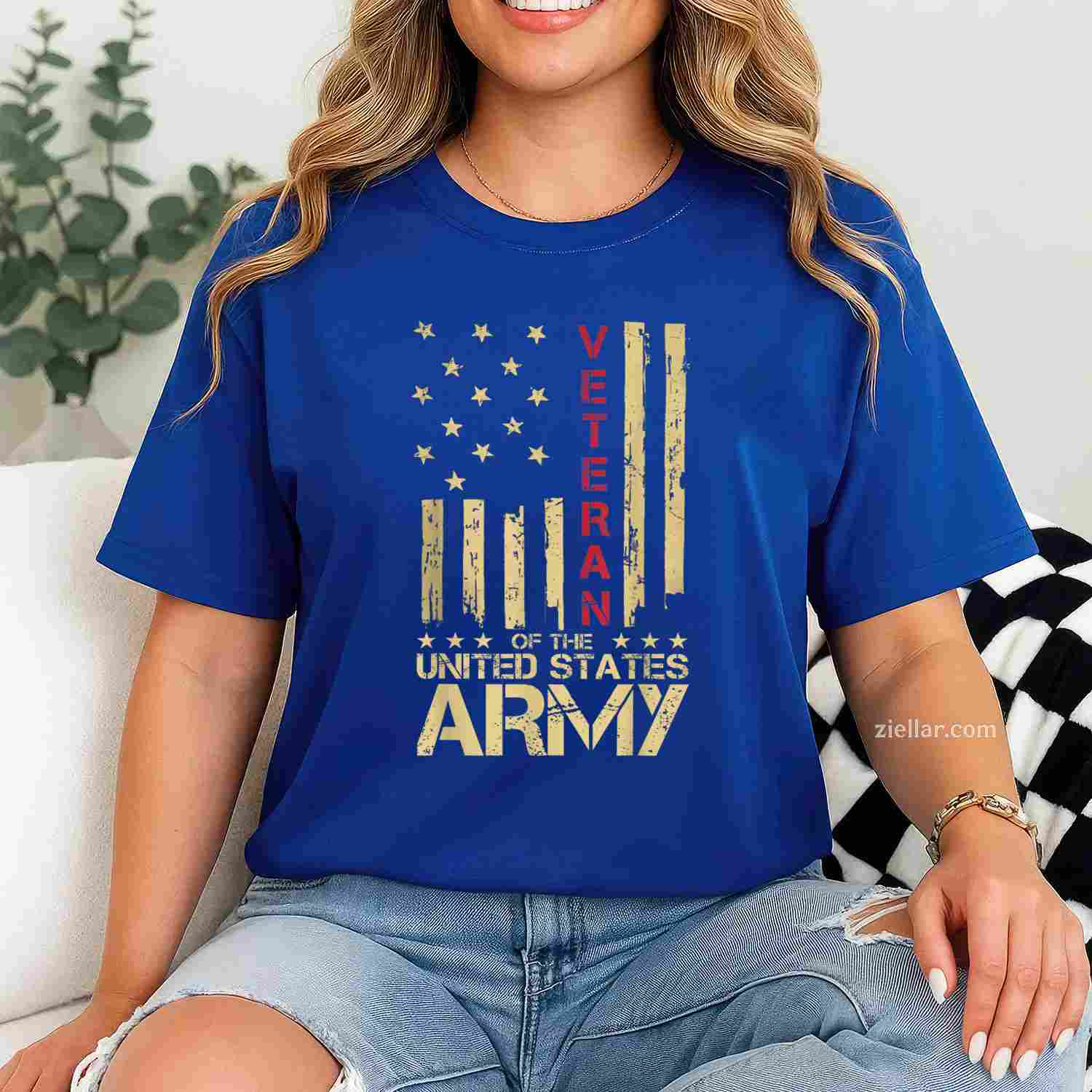 U.S. Army Veteran T-Shirt And Tee For Patriotic Military Soldiers