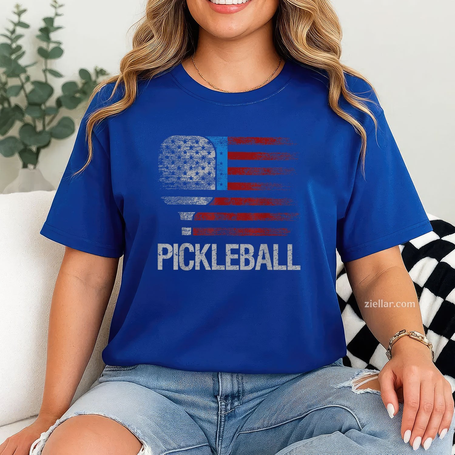 US Flag Pickleball Player