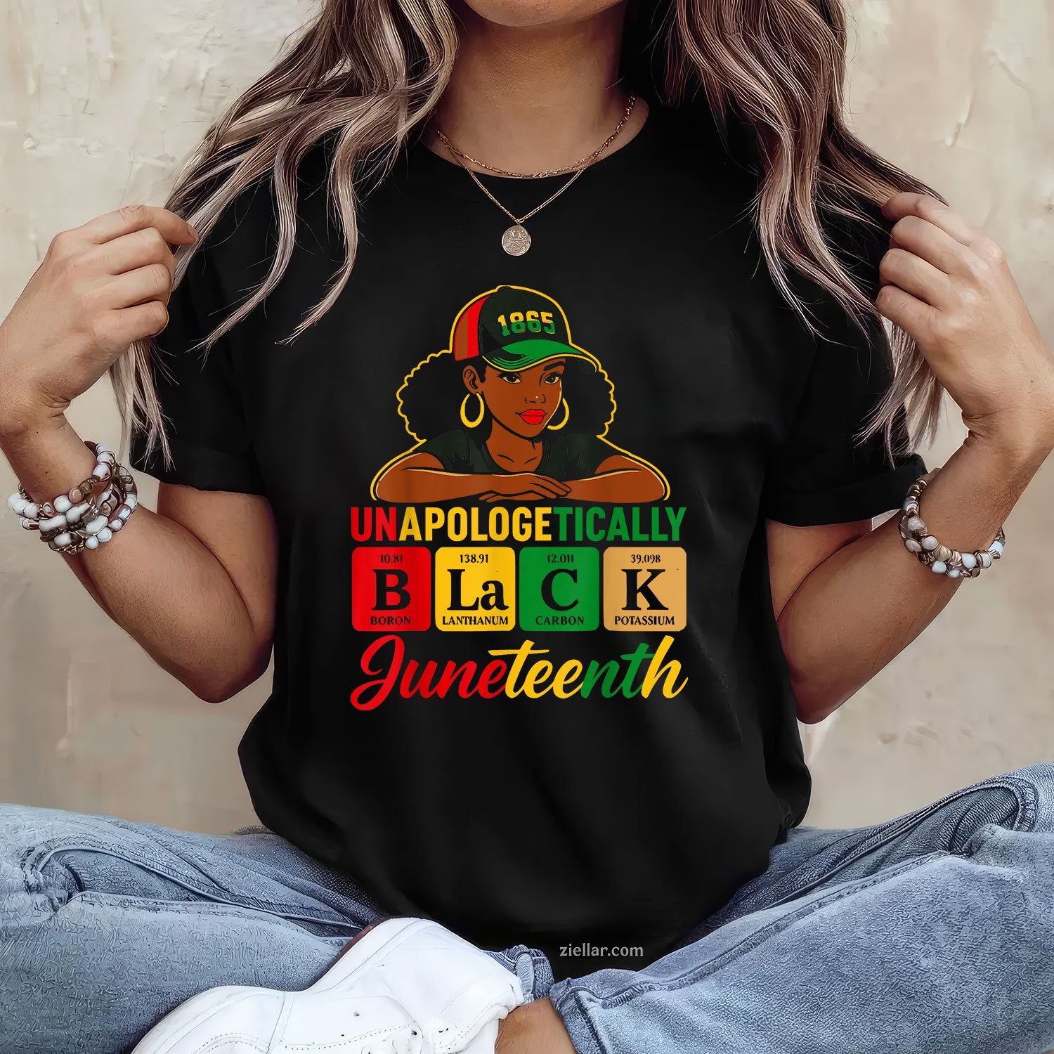 Unapologetically Black Woman Juneteenth 1865 Periodic Women
