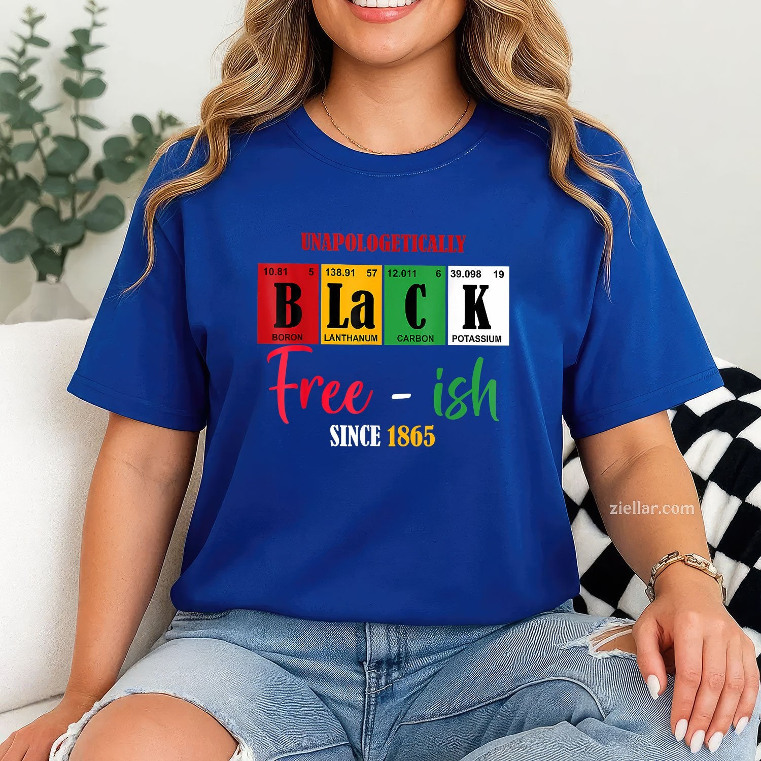 Unapologetically Black FreeIsh Since 1865 Juneteenth TShirt Unisex Adult TShirt