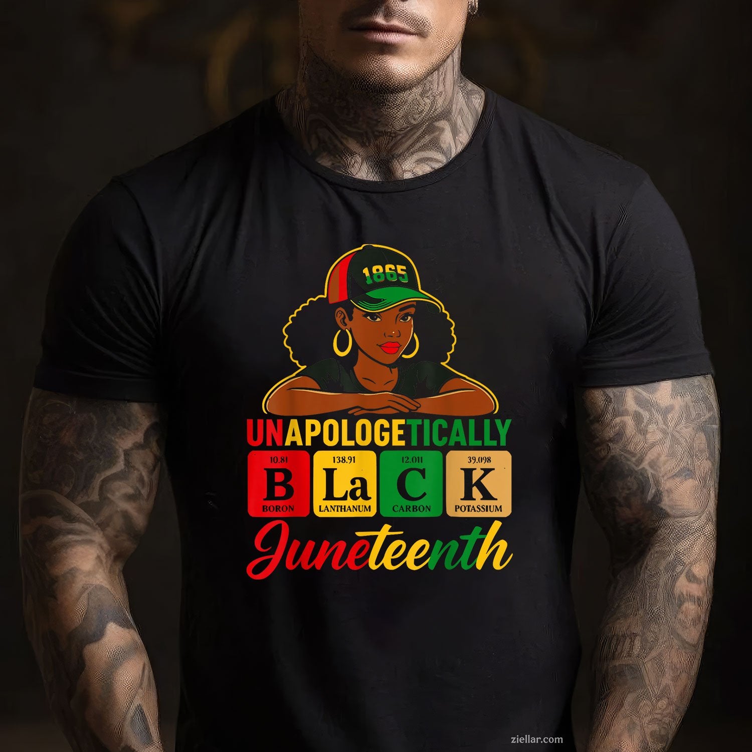 Unapologetically Black Woman Juneteenth 1865 Periodic Women
